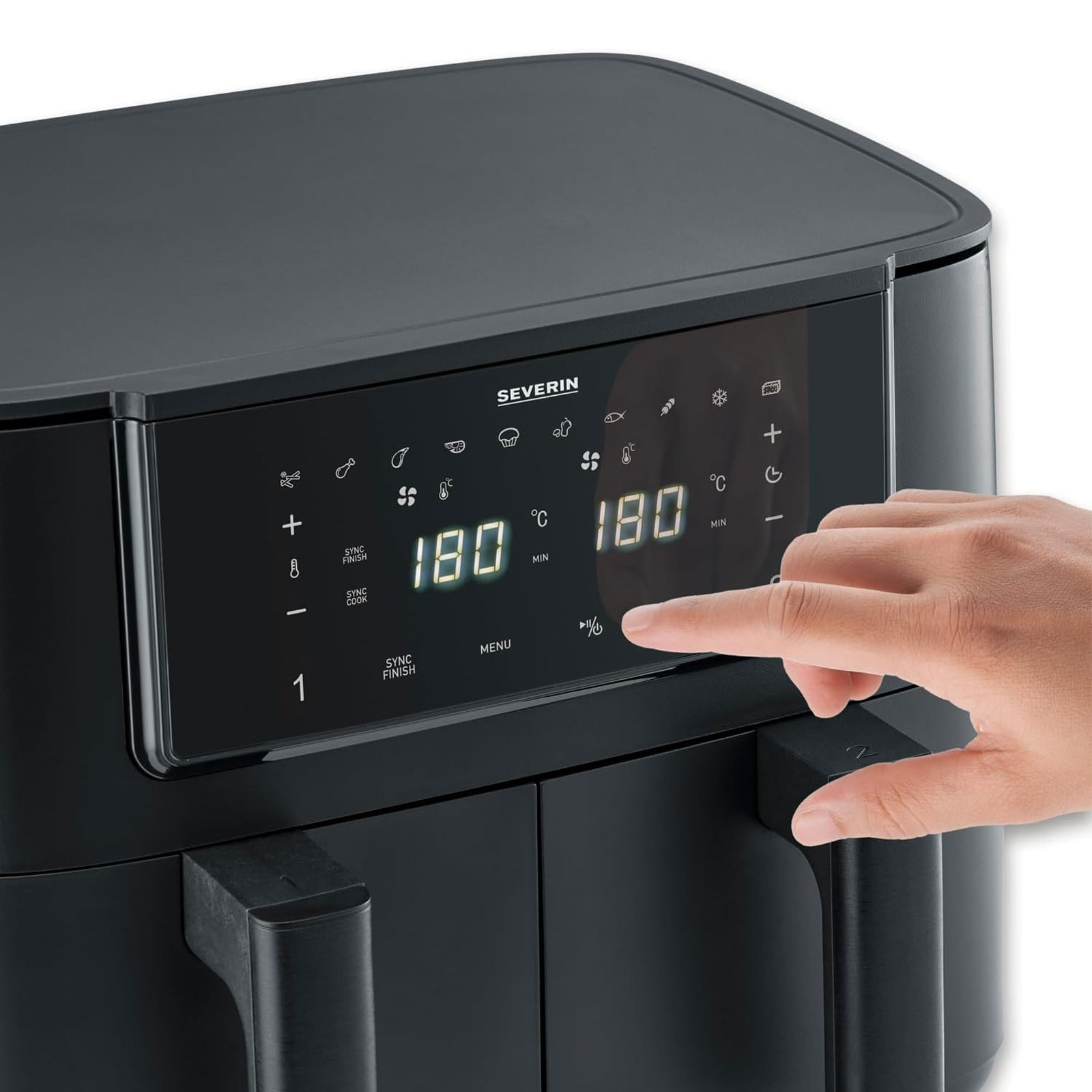 SEVERIN FR 2463 Black Line Dual Zone Heißluftfritteuse