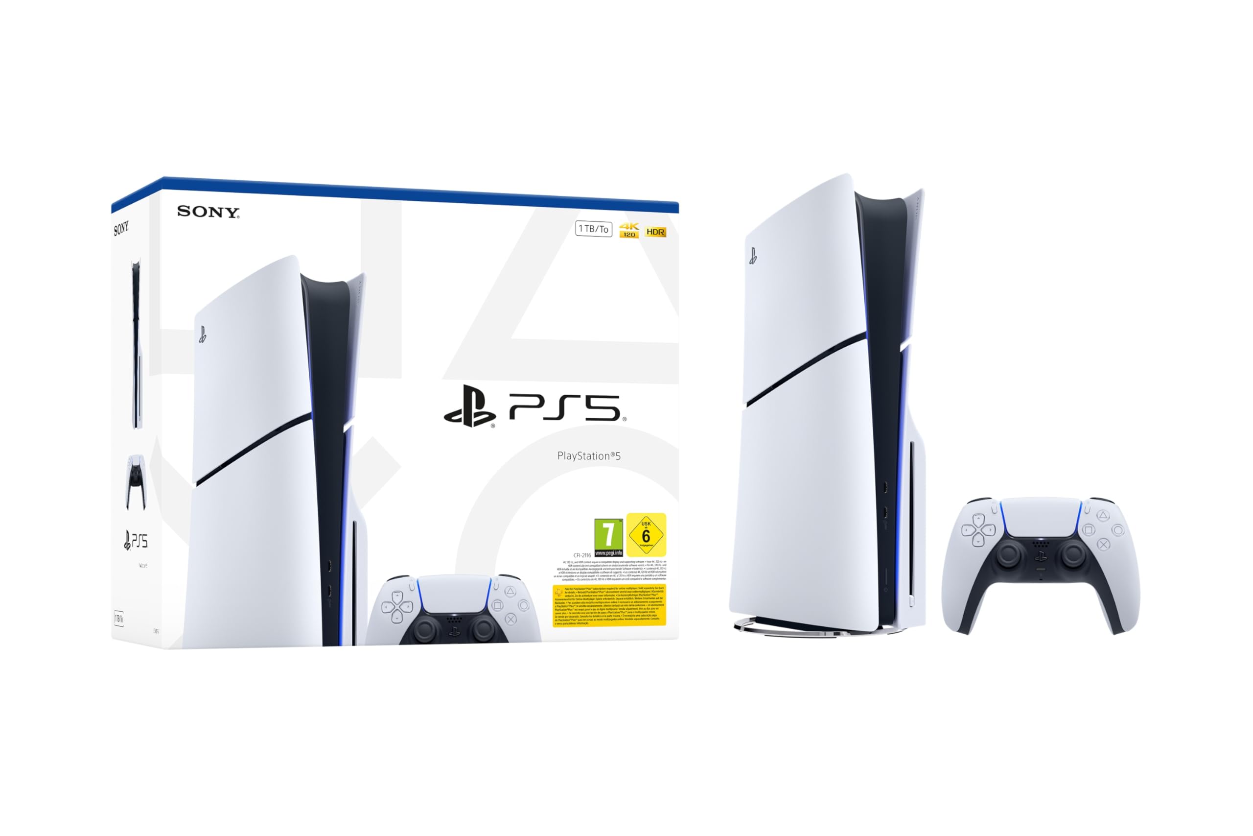 Sony PlayStation 5 (Modellgruppe - Slim) mit Laufwerk