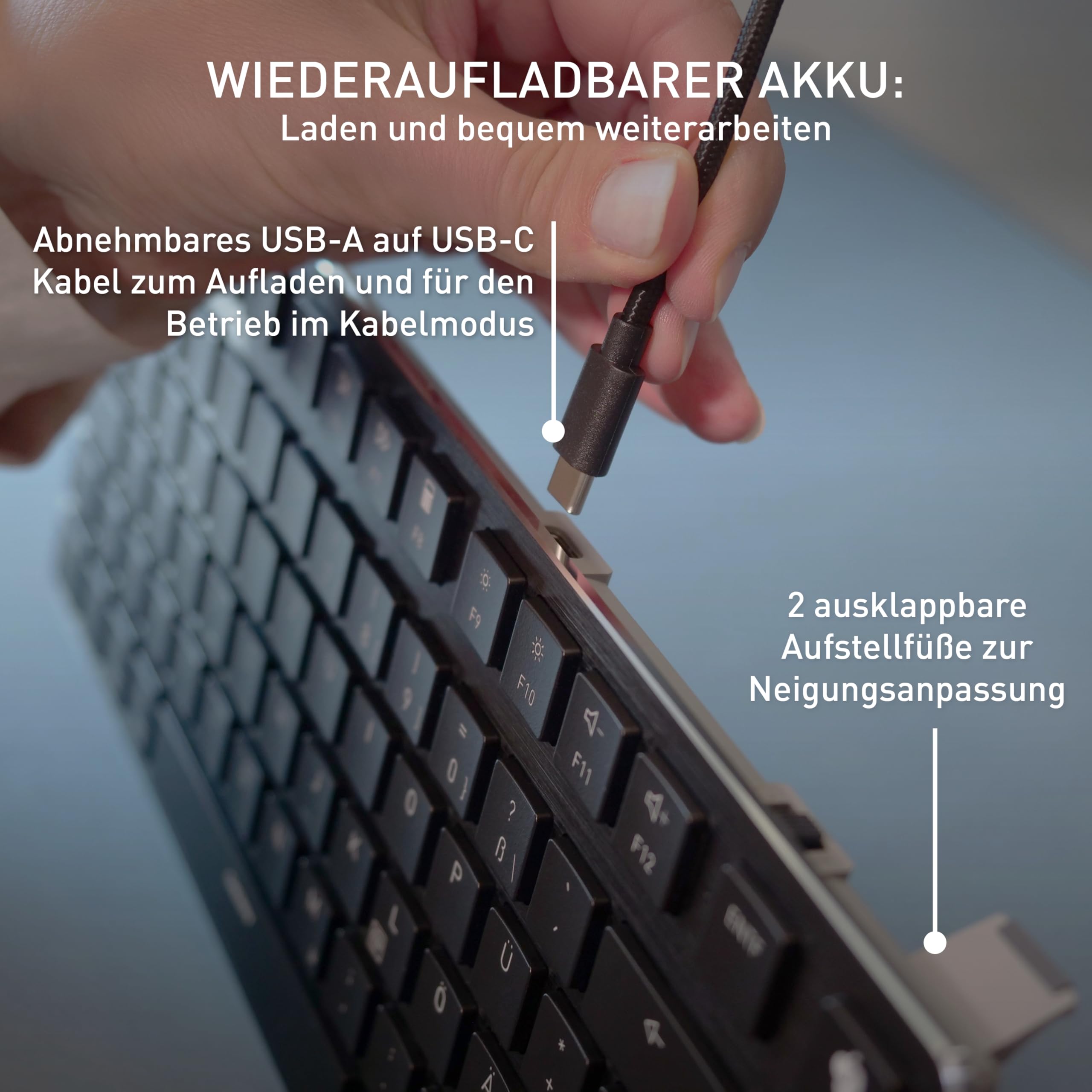 CHERRY KW X ULP 2.0 MINI, Ultra Flache Mechanische Kompakt-Tastatur