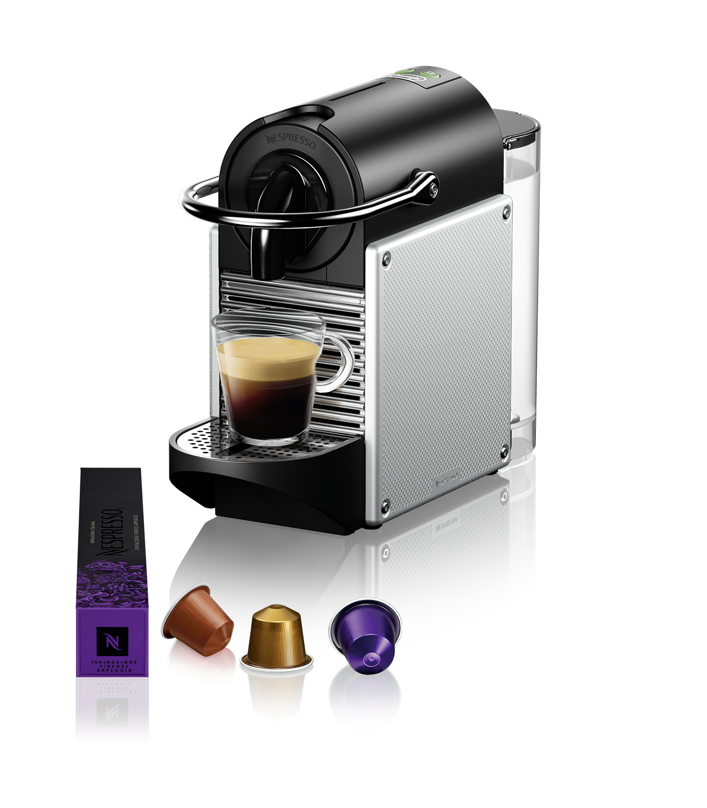 DeLonghi Nespressoautomat EN 124.S PIXIE SILBER