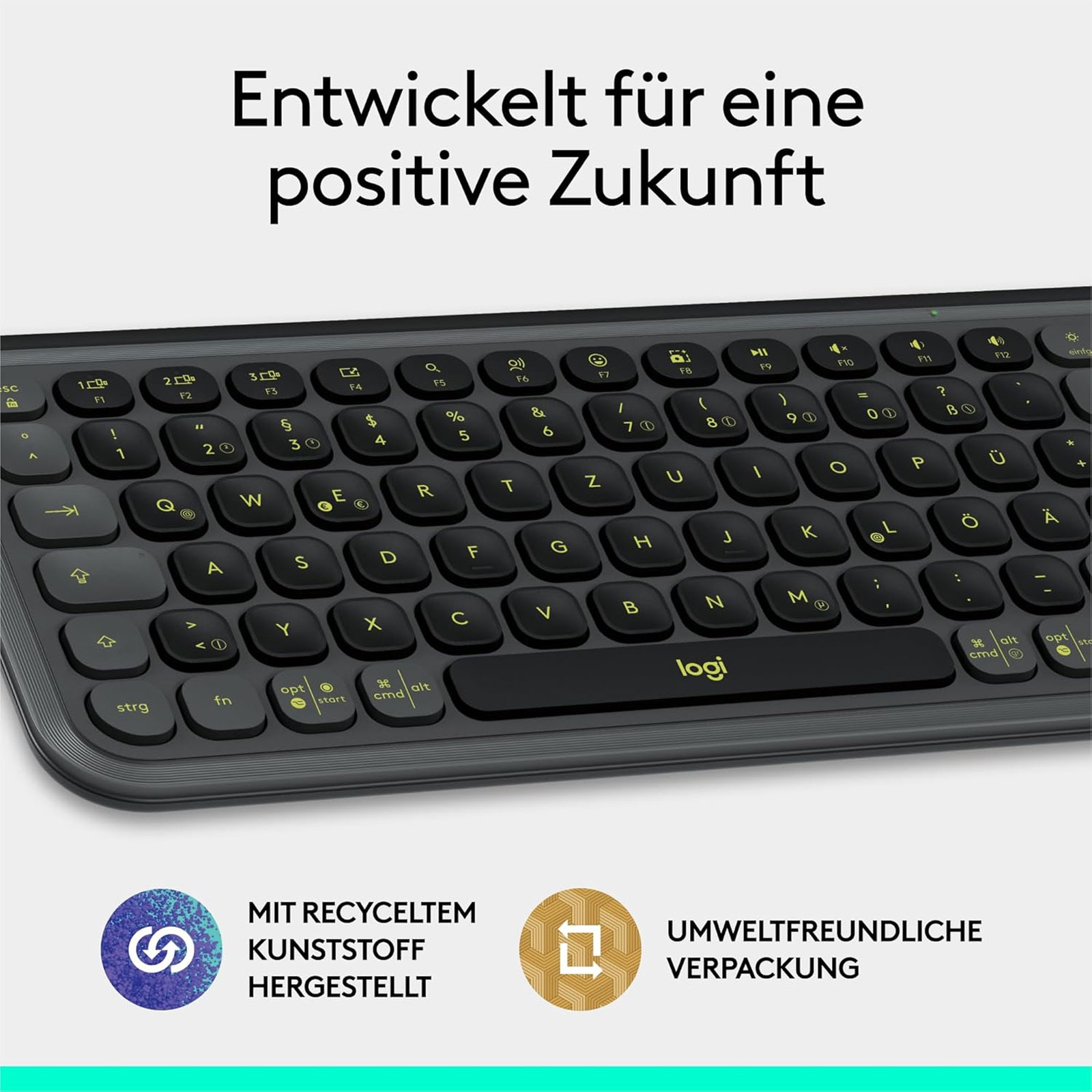 Logitech POP ICON KEYS kabellose Bluetooth-Tastatur