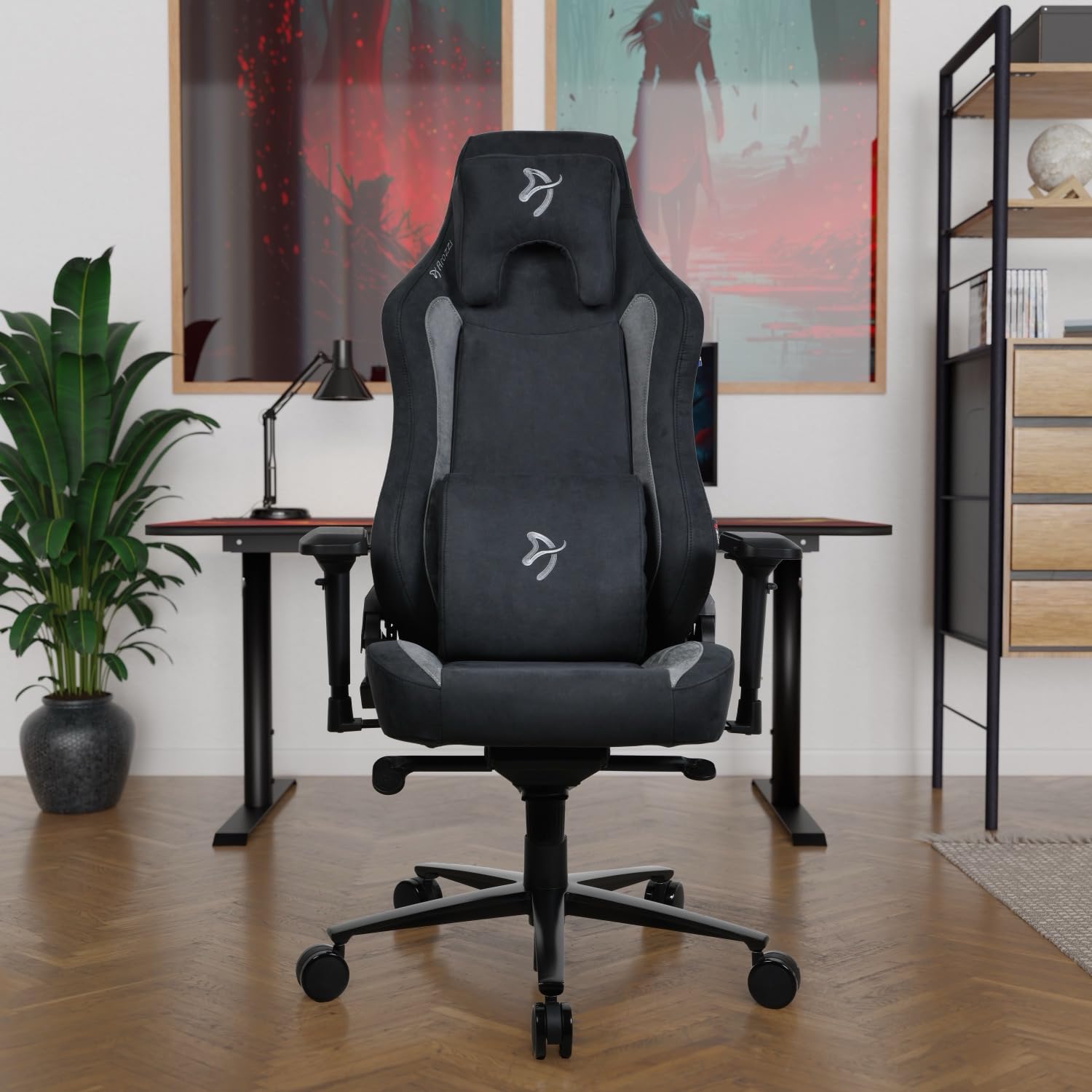 Arozzi Vernazza Supersoft Gaming-Stuhl, Black/Grey