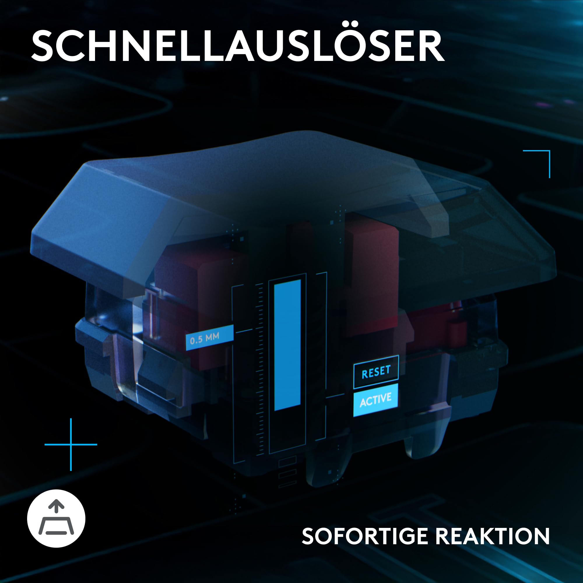 Logitech G G515 Rapid TKL Flache kabelgebundene Gaming-Tastatur