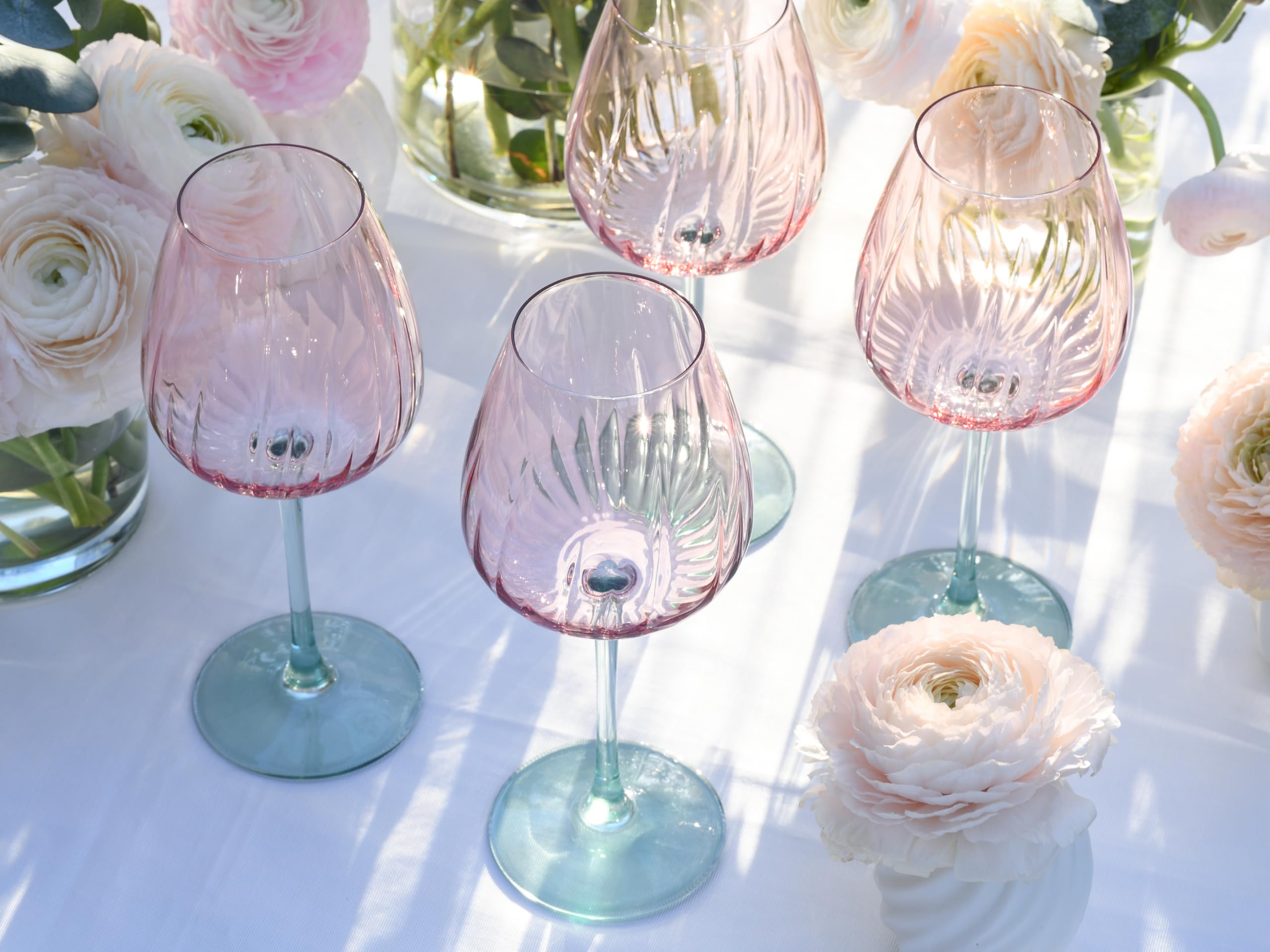 Creatable, 24586, Serie Swirly Spring, 4-teiliges Geschirrset für 4 Personen