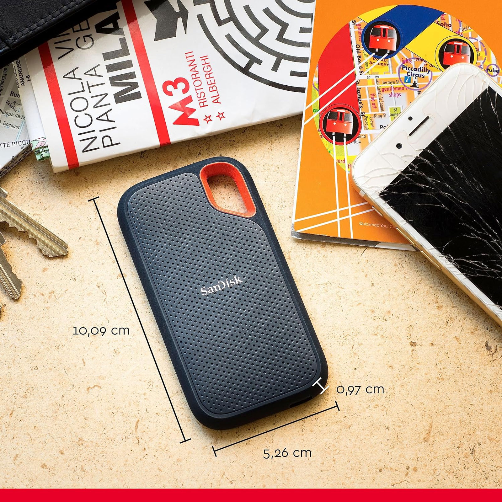 SanDisk Extreme Portable SSD V2 4 TB Externe SSD-Festplatte