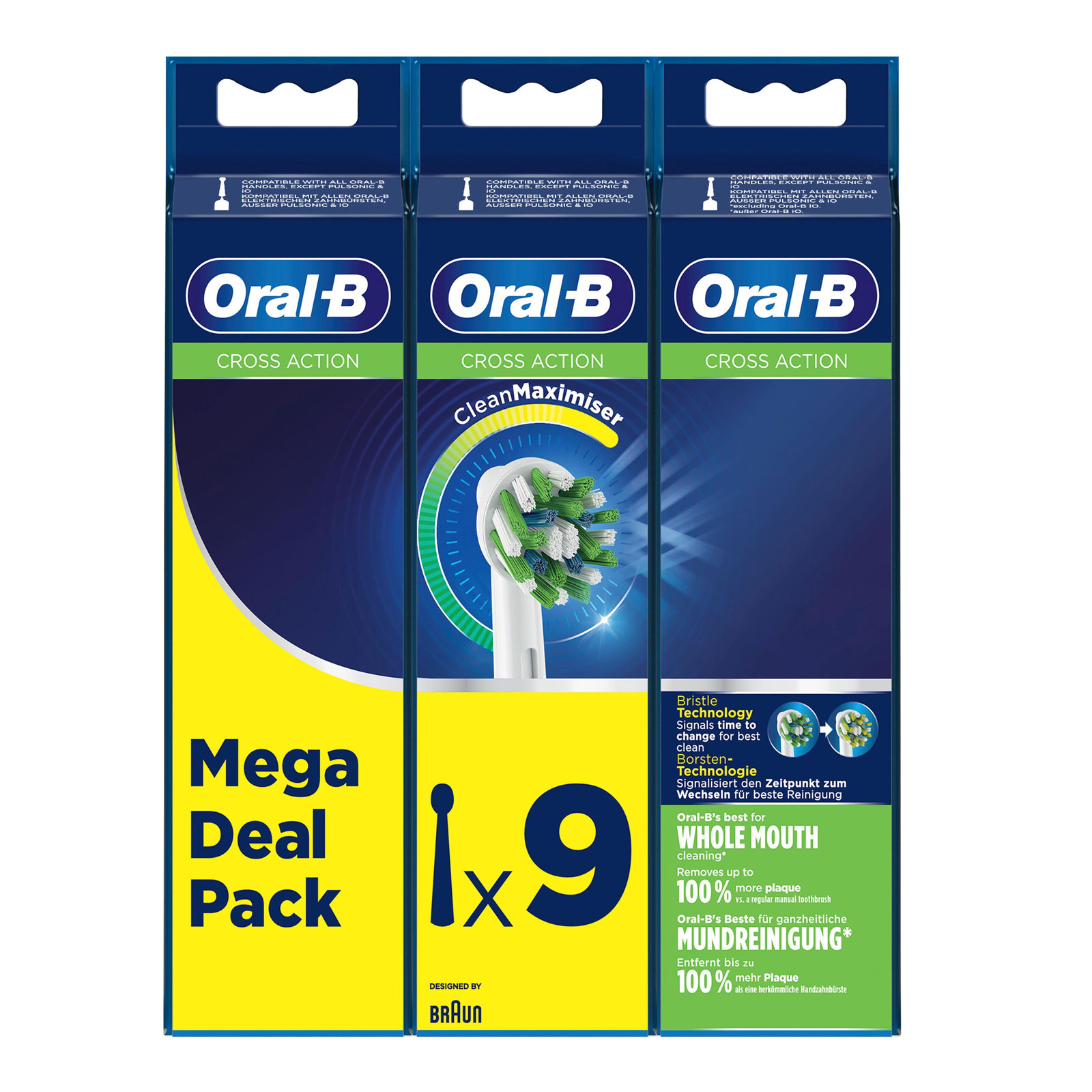 Oral-B CrossAction  Aufsteckbürsten Oral-B CrossAction  Aufsteckbürsten