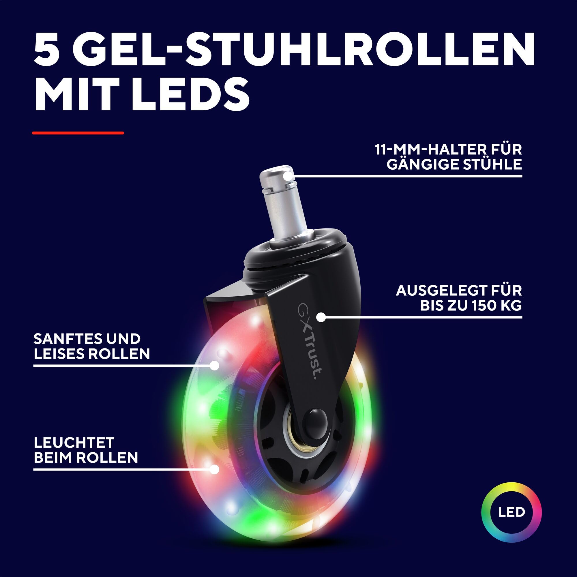 GXTrust Gel Rollen für Gaming-Stuhl