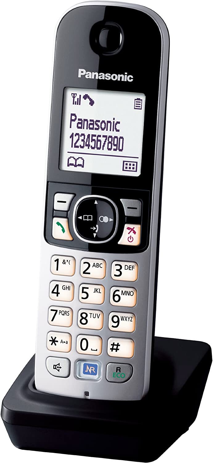 Panasonic KX-TGA 681 EXB schwarz DECT Mobilteil für KX-TG68xx Serie inkl. Ladeschale