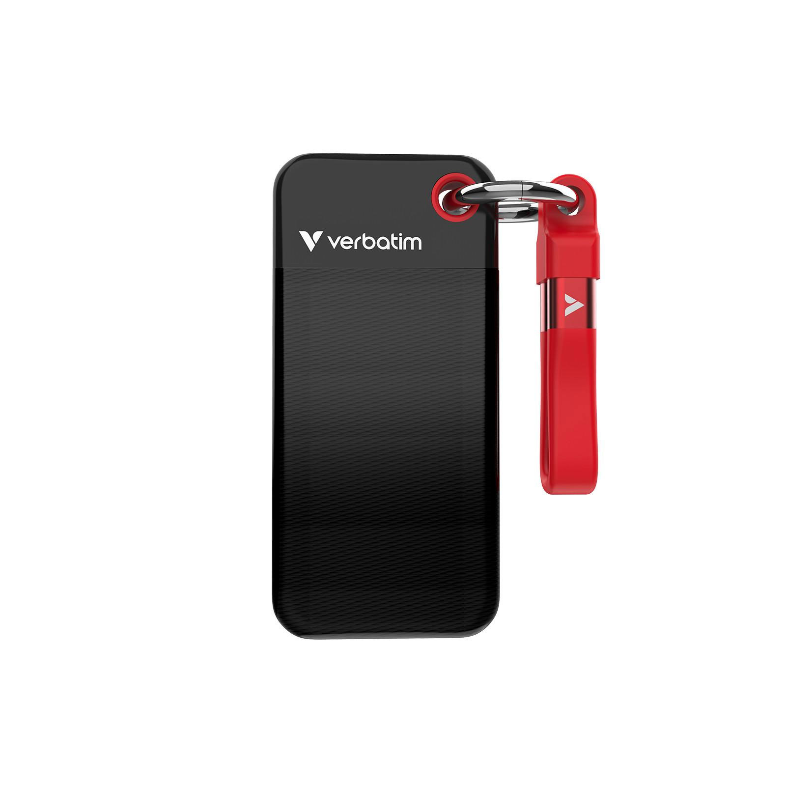 Verbatim Pocket SSD 1 TB, Schlüsselanhänger mit Kabelbefestigung