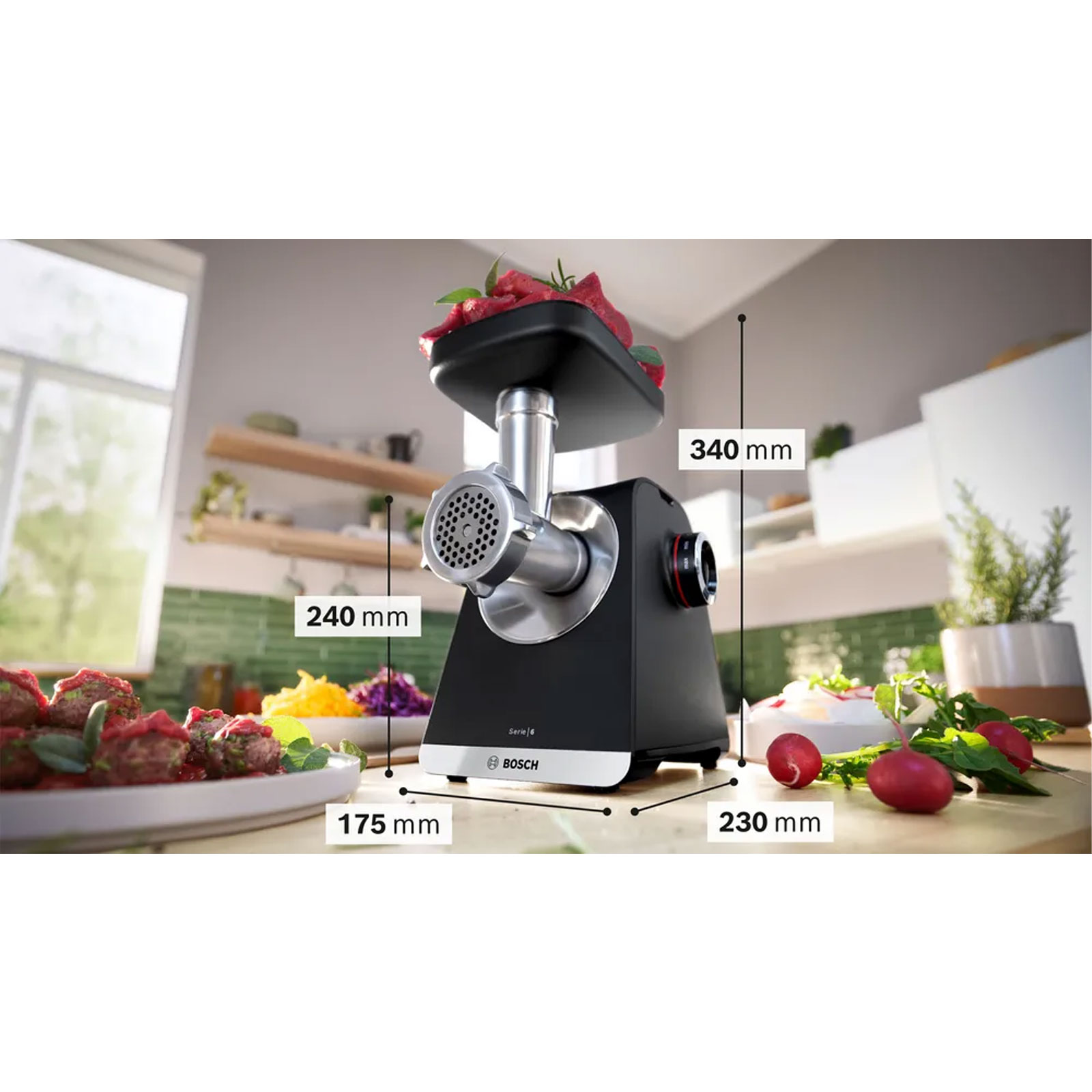 Bosch Serie 6 MFWS650B Fleischwolf 