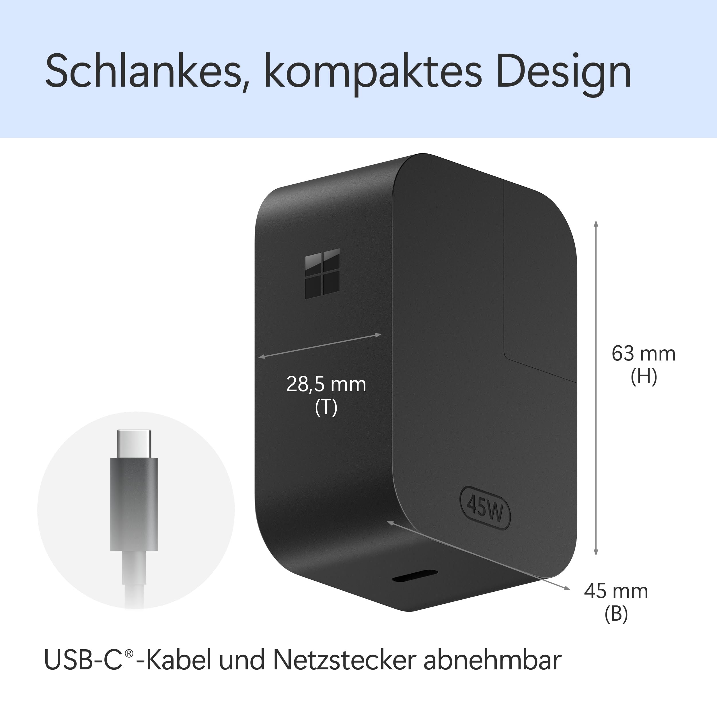 Microsoft Surface 45-Watt USB-C Netzteil