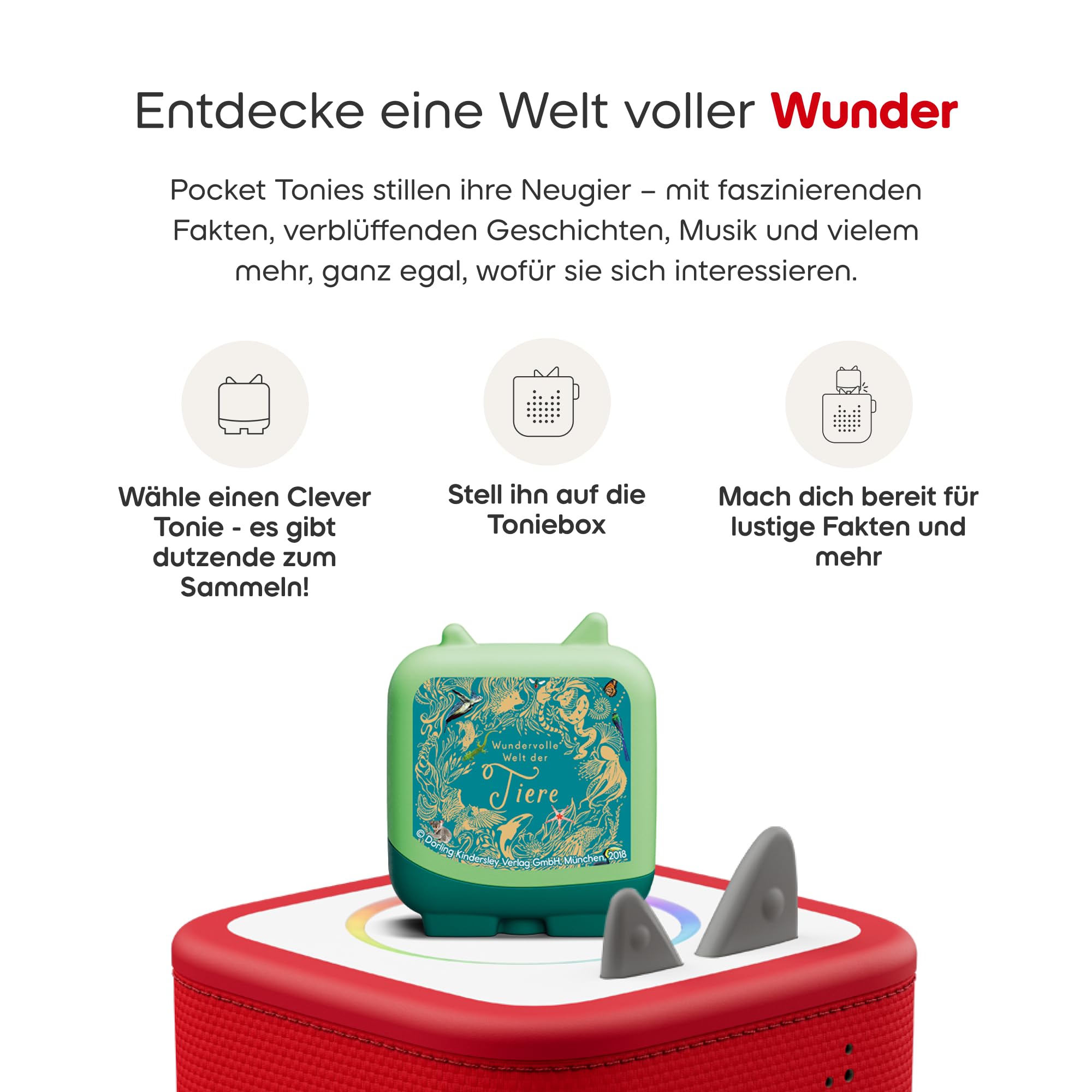 tonies Hörfigur für Toniebox, Wundervolle Welt der Tiere