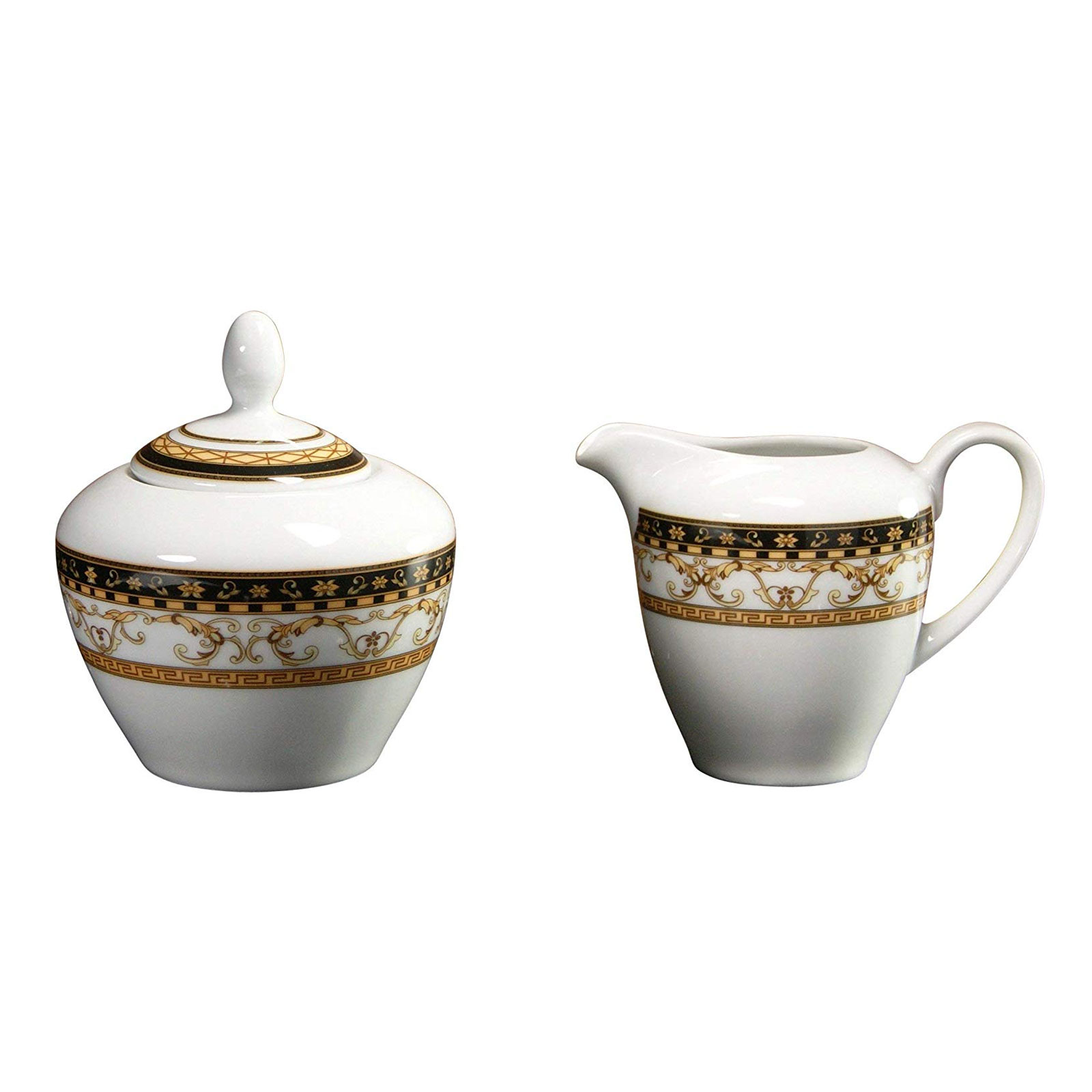 CreaTable, 15090, Serie Majestosa schwarz, Geschirrset Milch- und Zucker Set 2 teilig CreaTable, 15090, Serie Majestosa schwarz, Geschirrset Milch- und Zucker Set 2 teilig