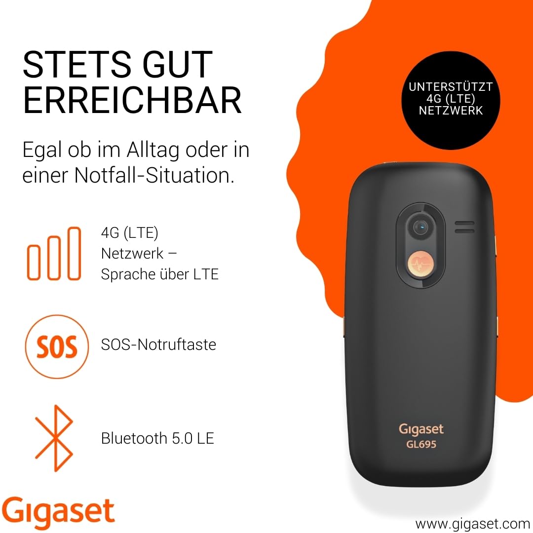 Gigaset GL 695 Black Schnurloses Telefon