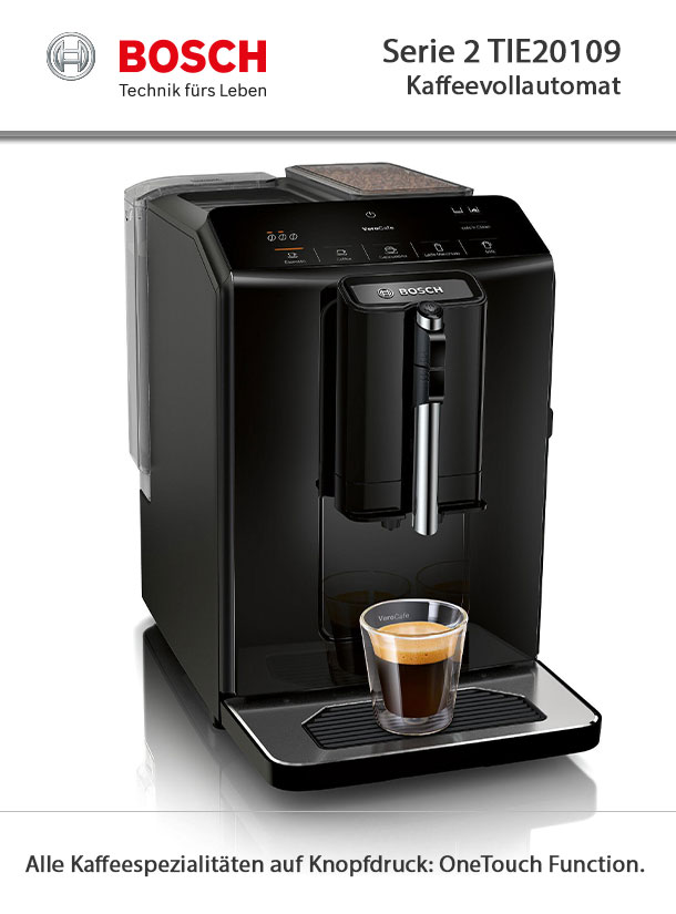 Bosch Serie 2 TIE20109 Kaffeevollautomat 15 bar Kaffeemaschine