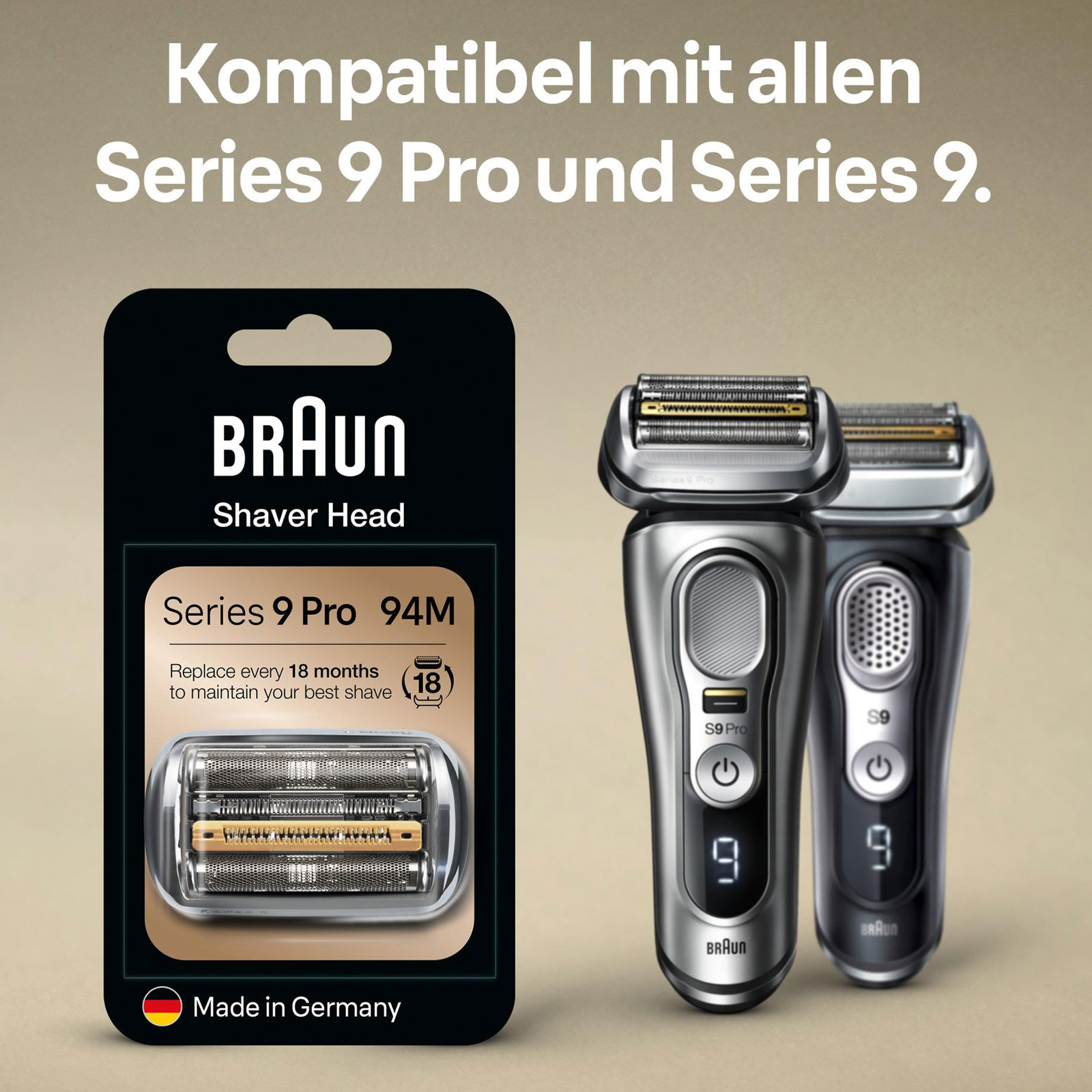 Braun Series 9 Pro  KP 94M Ersatzscherteil