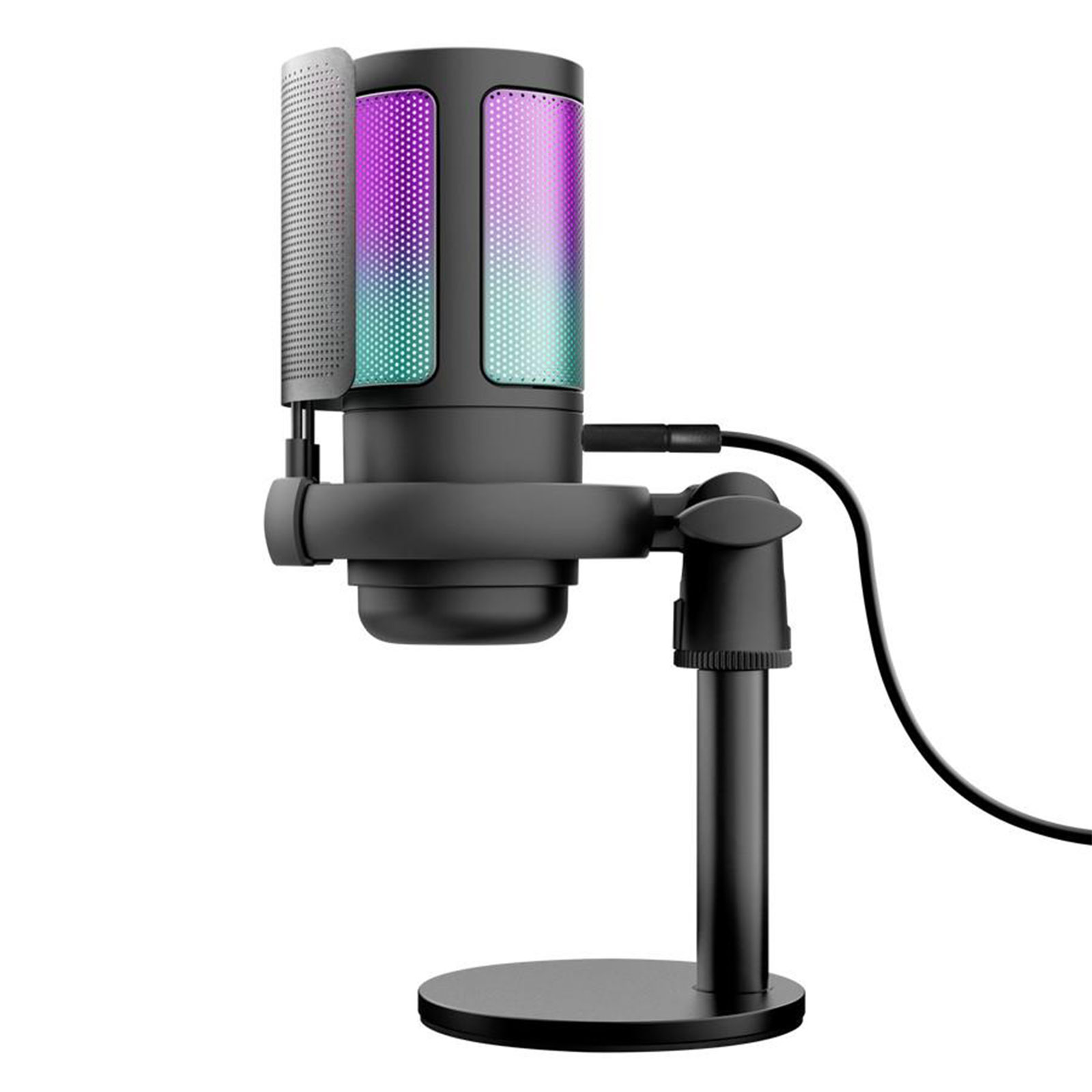 Trust GXT 238 Auron USB-Gaming-Mikrofon mit Beleuchtung, Schwarz (26081)