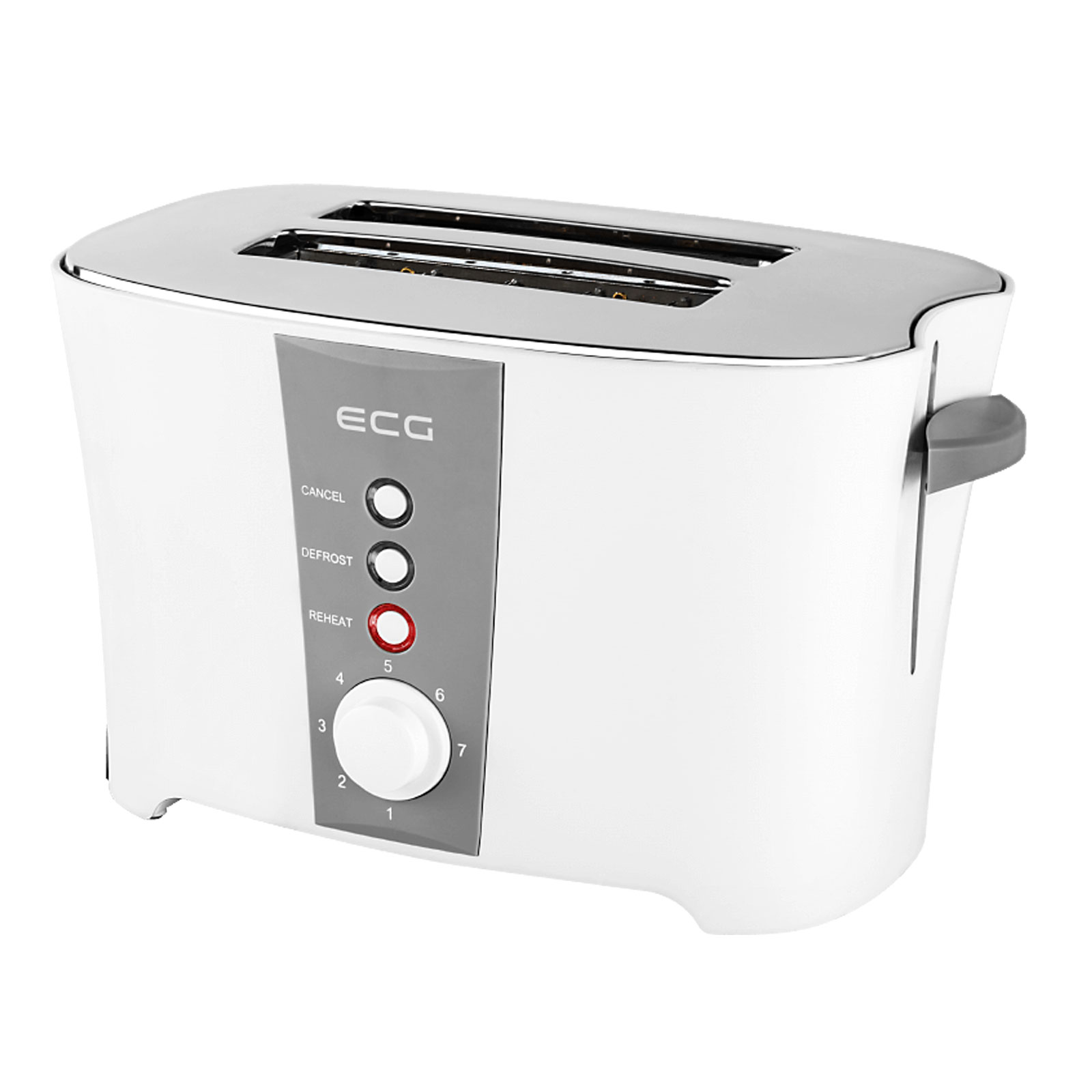 ECG ST 818 Toaster weiß / grau