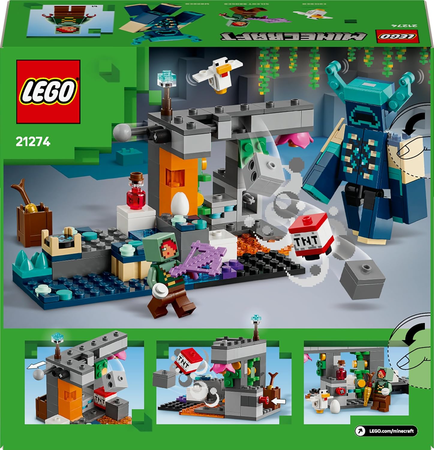 LEGO Minecraft Begegnung mit dem Wächter 21274