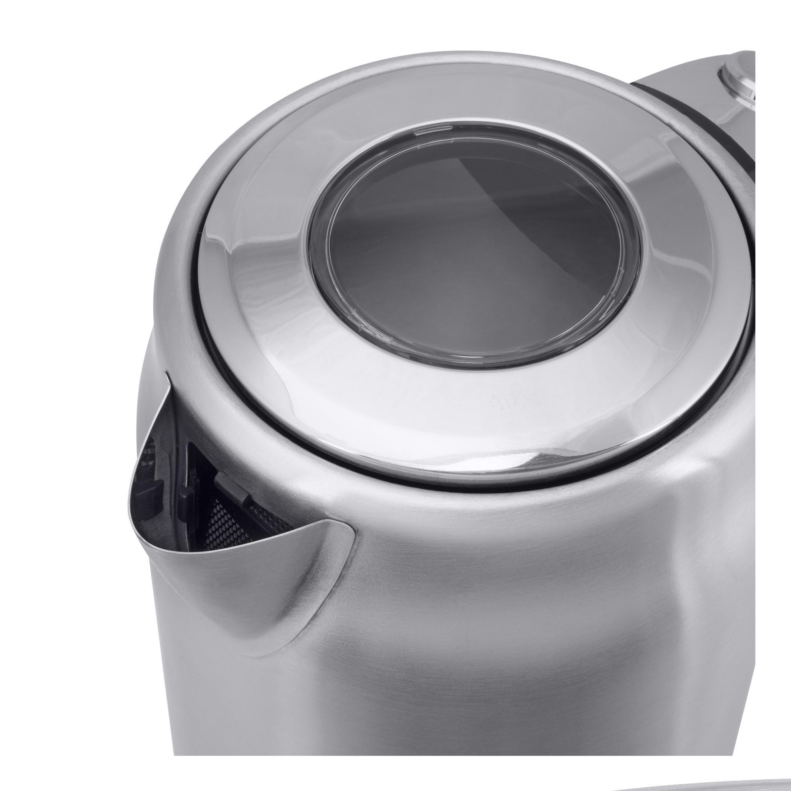 Fakir Wasserkocher Adell Edelstahl/Silber (Edelstahlgehäuse, 1,7 Liter, 2.200 Watt, Kabellos und 360° rotierend, Wasserstandsanzeige, Kalkfilter, beleuchteter Hauptschalter)