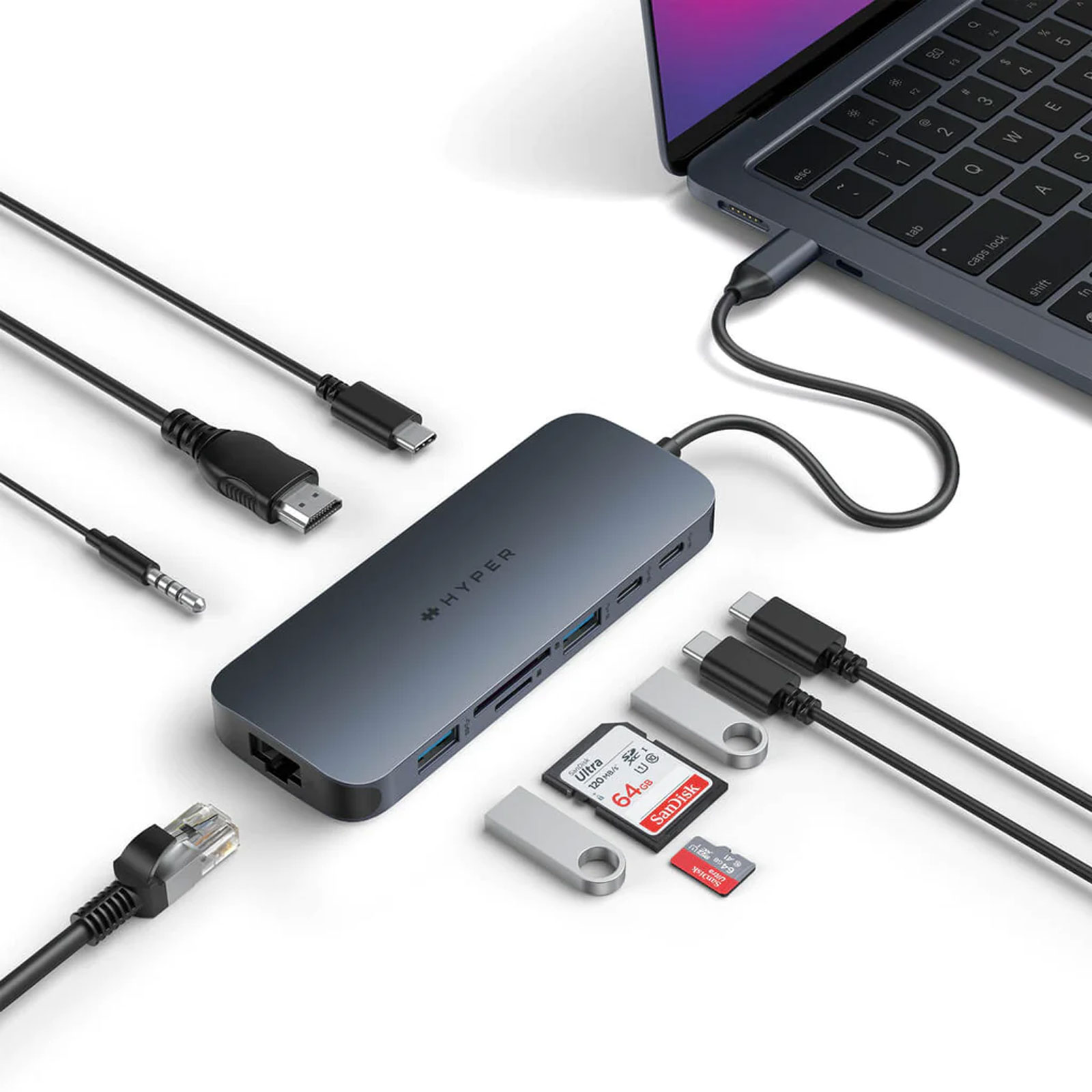 HYP USB-C 10-in-1 Hub w 140 W