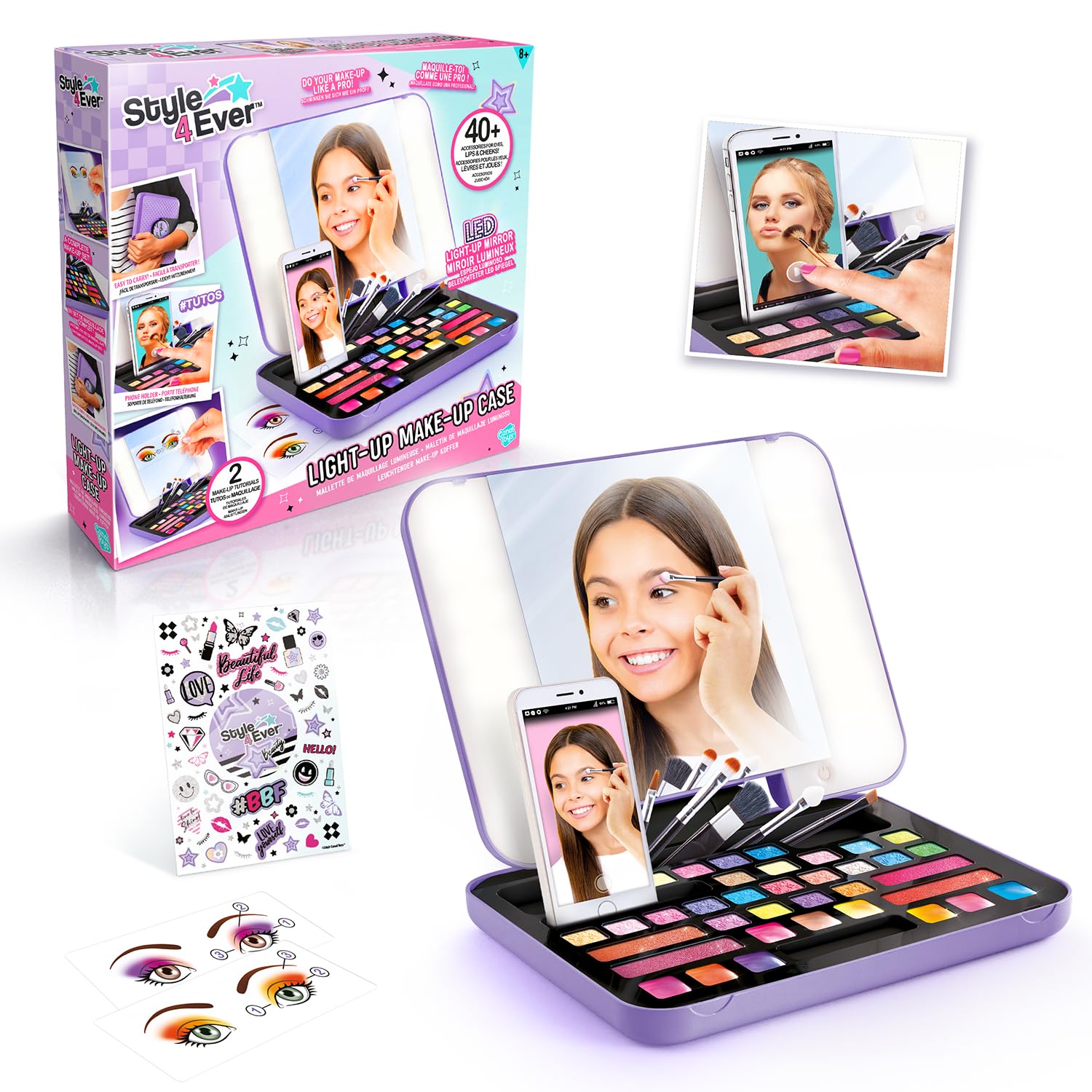 Canal Toys - Style 4 Ever - Make-up Koffer mit LED-Licht & 40+ Zubehörteilen