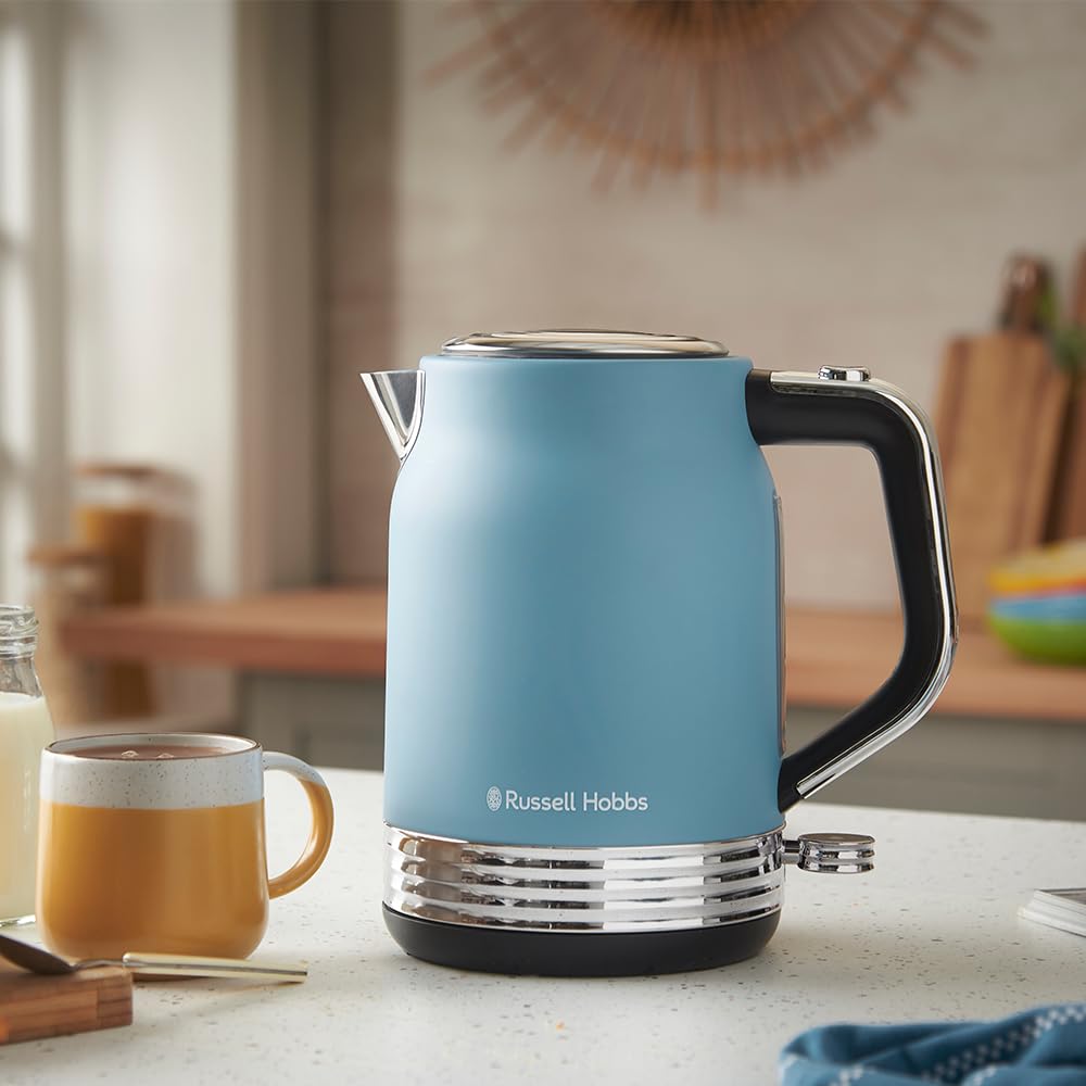 Russell Hobbs Hanley Wasserkocher (1,7 Liter, 2400 Watt, Edelstahl)