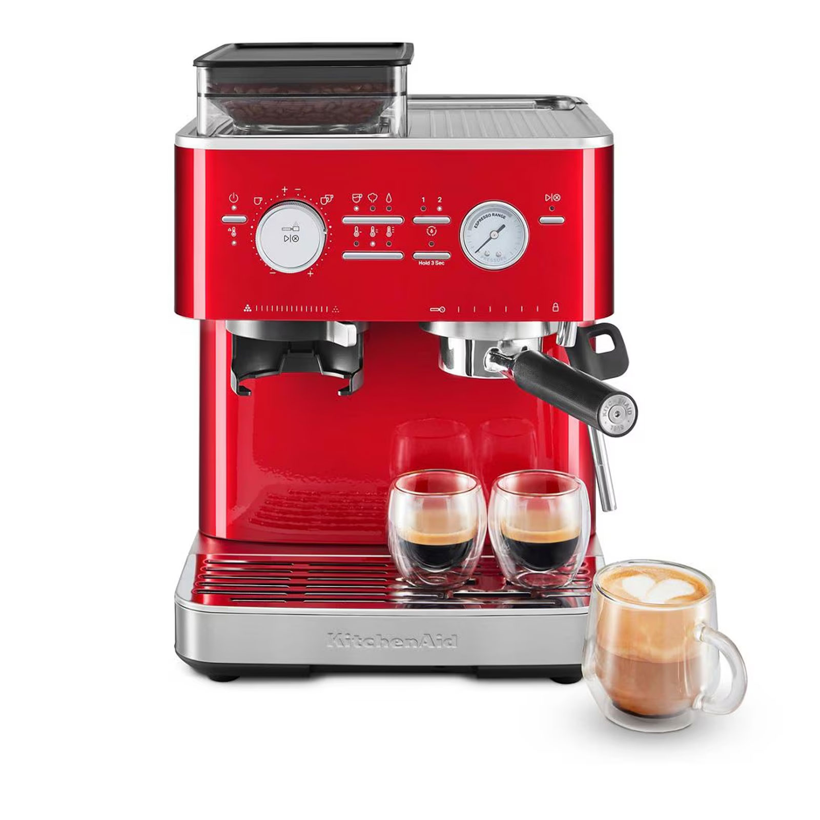 KitchenAid 5KES6551ECA Semi Auto Espresso CANDY APPLE Siebträgermaschine