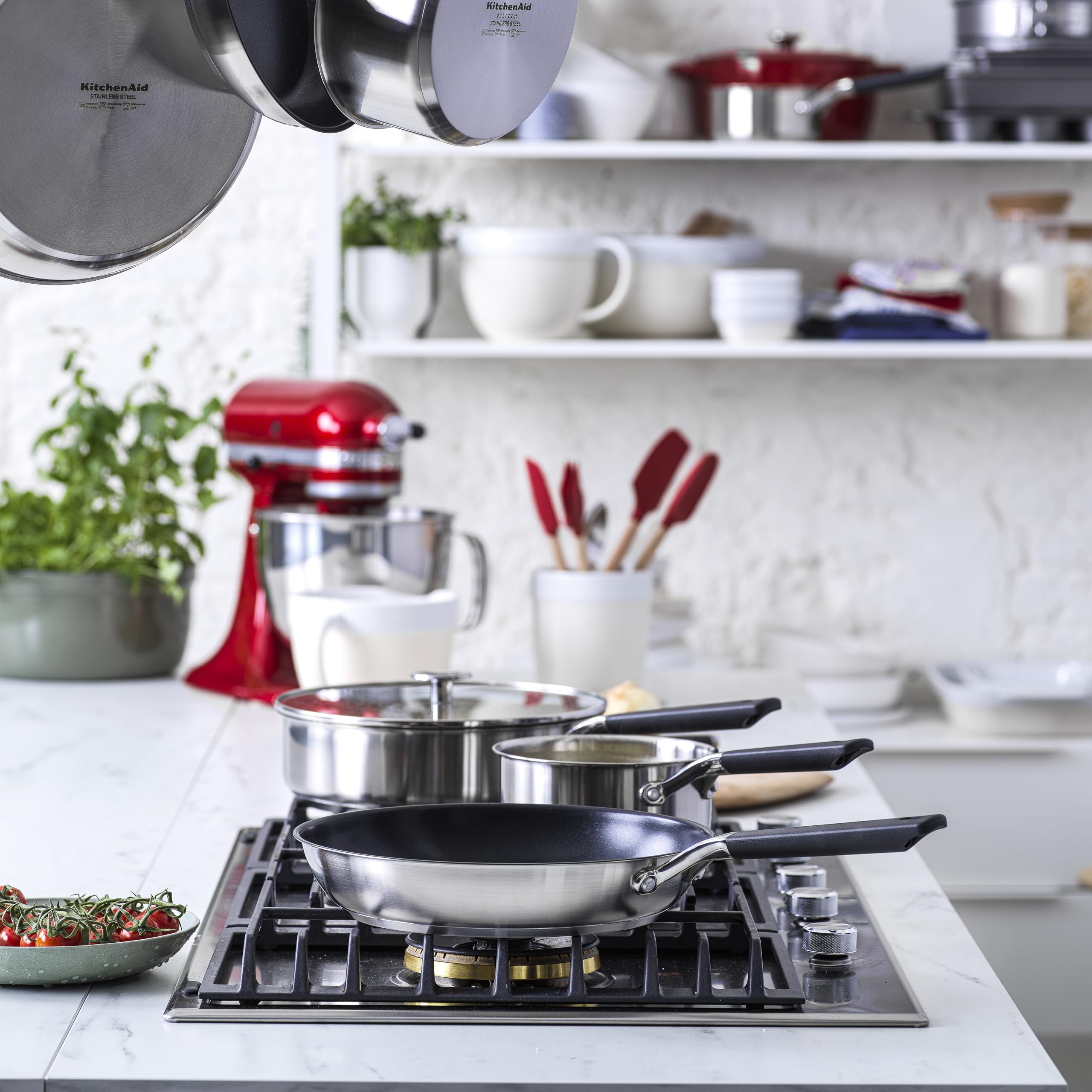 KitchenAid CC004004-001 Stielkasserolle 18 cm / 2.1L 18cm Edelstahl