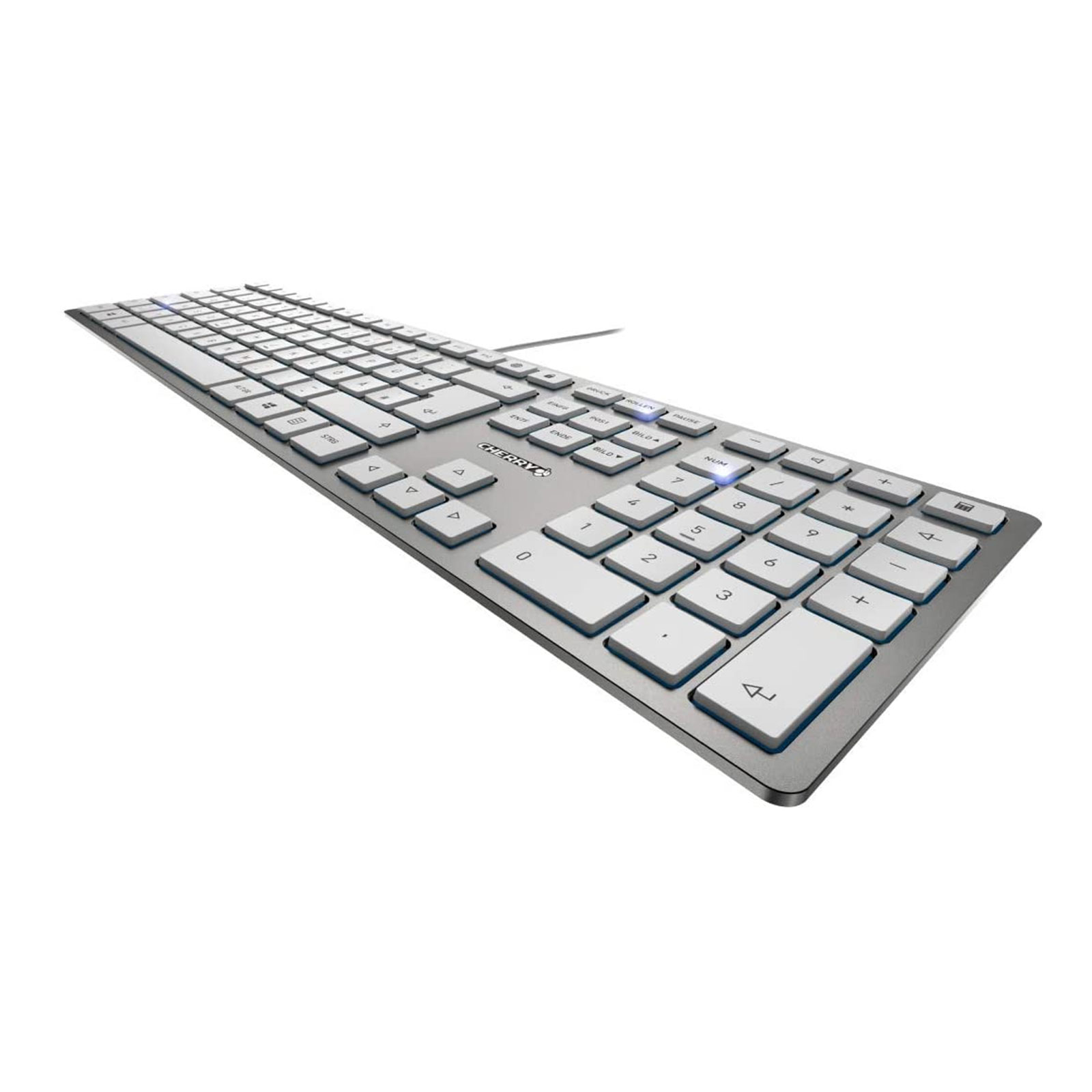 Cherry KC 6000 SLIM Tastatur silber