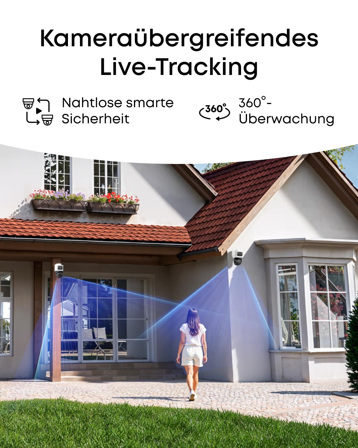 eufy PoE NVR Security System S4, 2× Bullet-PTZ-Kameras, 2X Turrent-Kameras