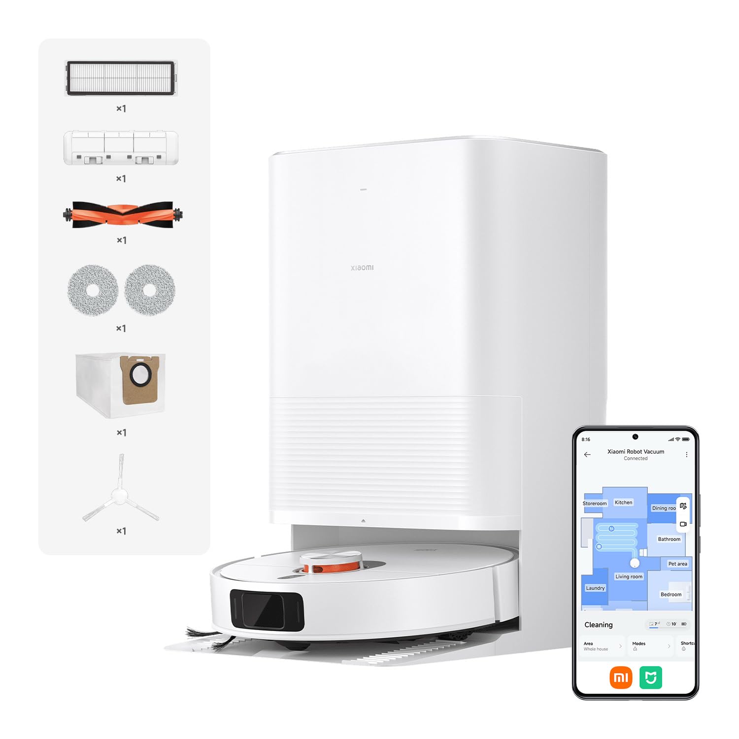 Xiaomi Robot Vacuum X20 Pro – 7000 Pa Saugleistung