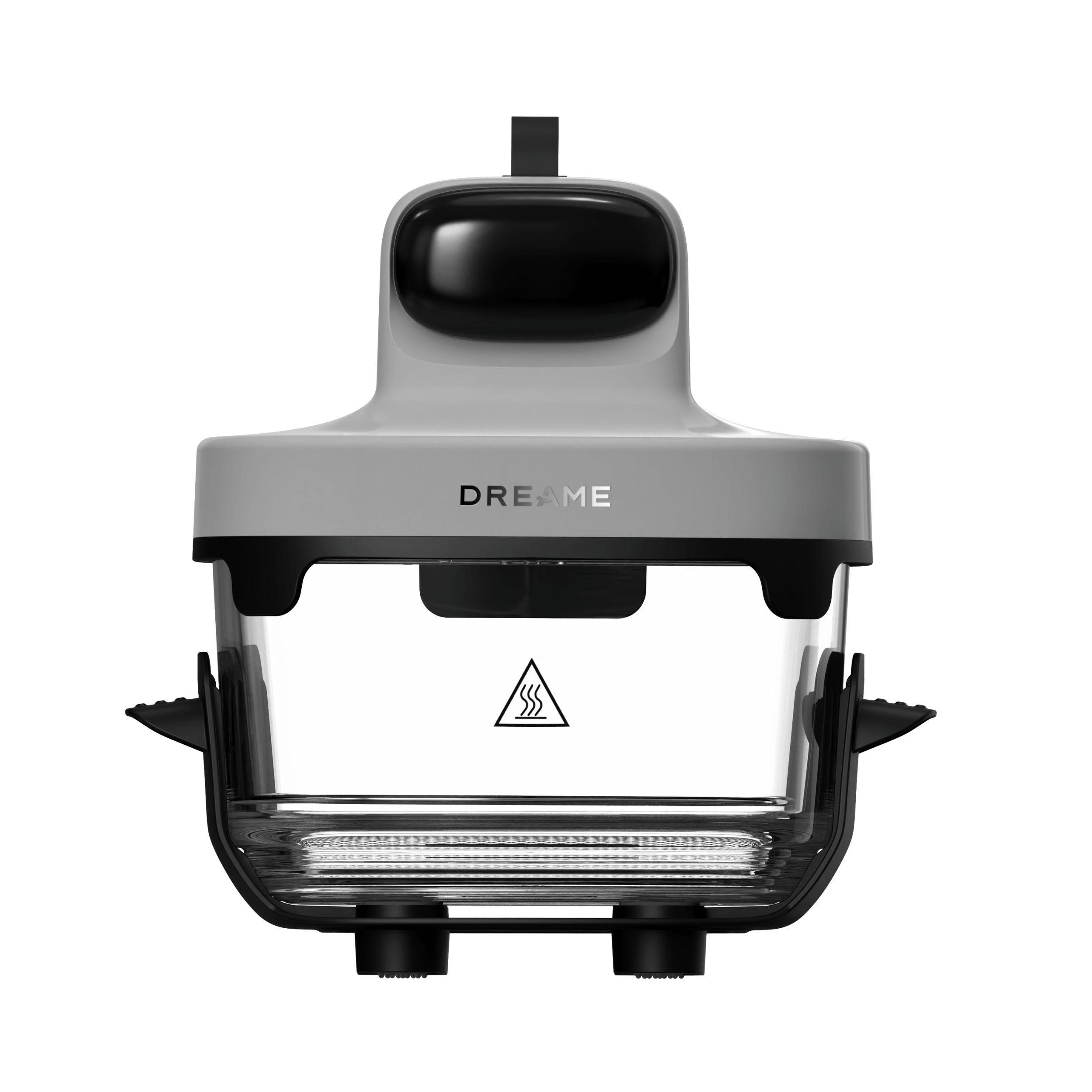 dreame Tasti Heißluftfritteuse 2,5 L und 4,5 L Glasbehälter, 1500 W Leistung