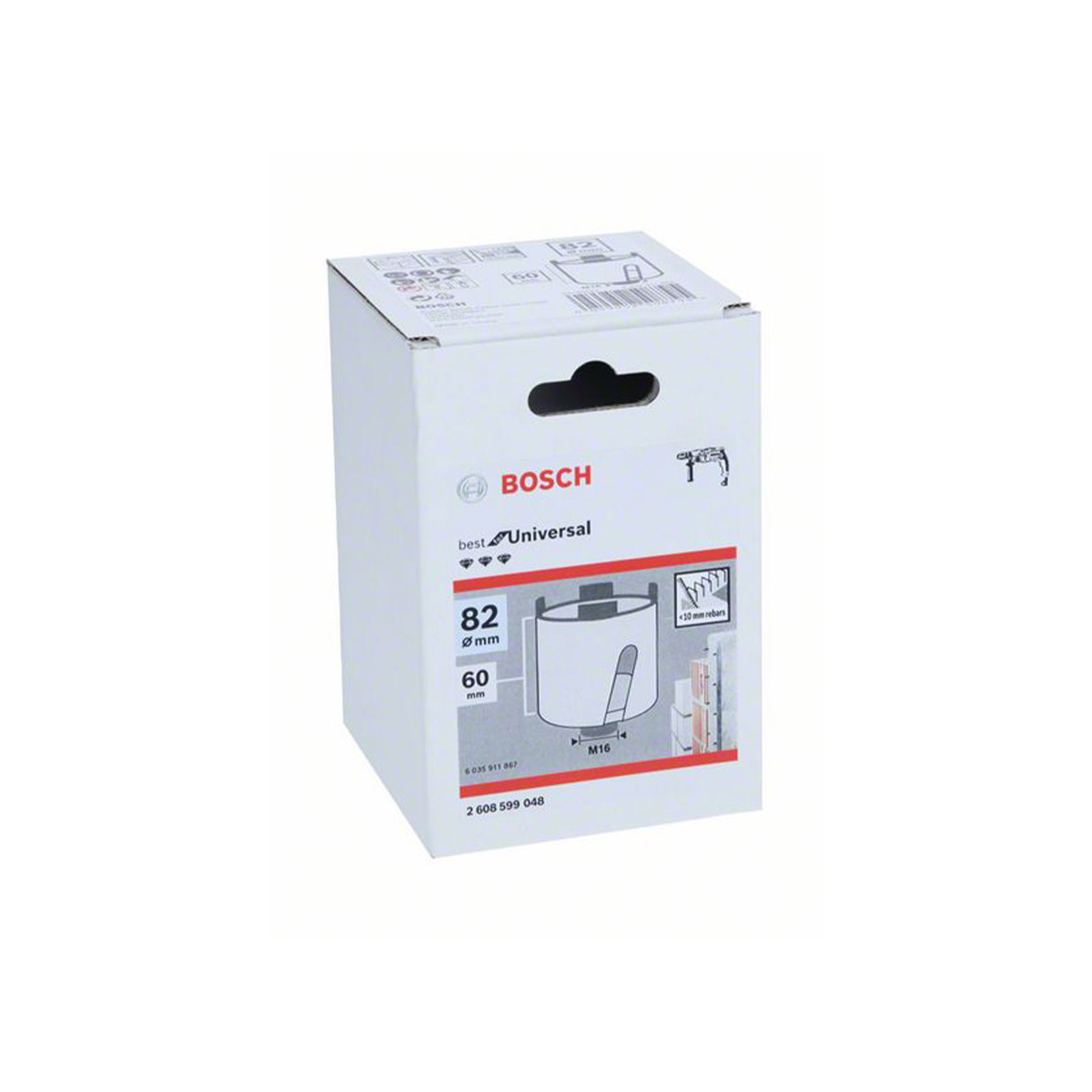 Bosch Professional Diamant-Dosensenker 82 mm, 60 mm, 4 Segmente, 10 mm