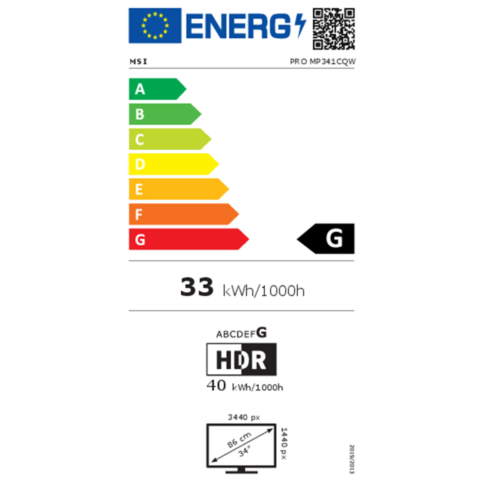 MSI Monitor PRO MP341CQWDE