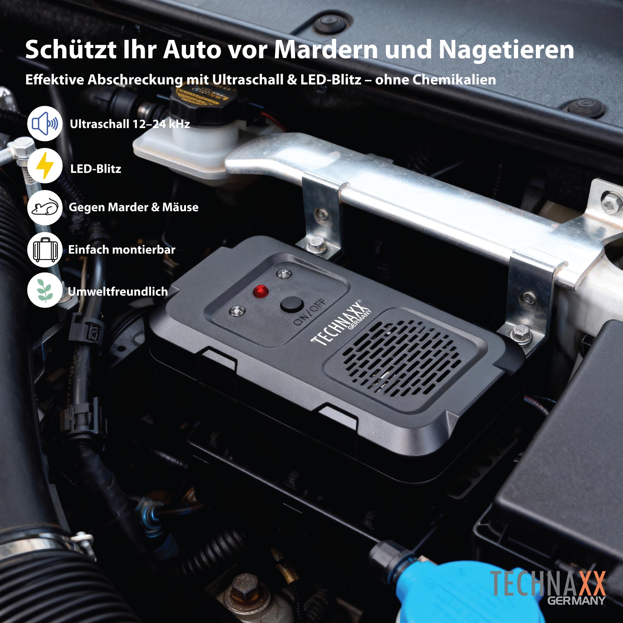 TECHNAXX Marderschreck TX-368 Installationszubehör