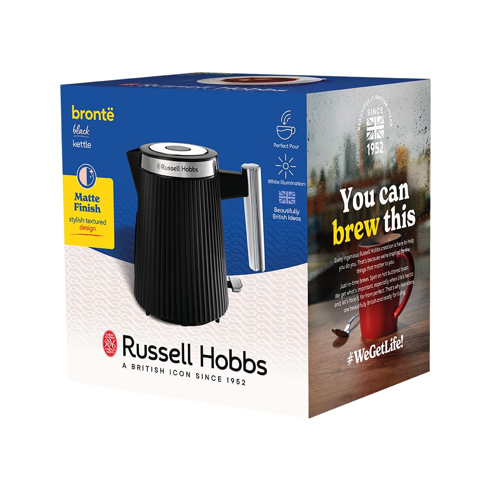 Russell Hobbs Wasserkocher [1,7L, 2400W] Brontë Black