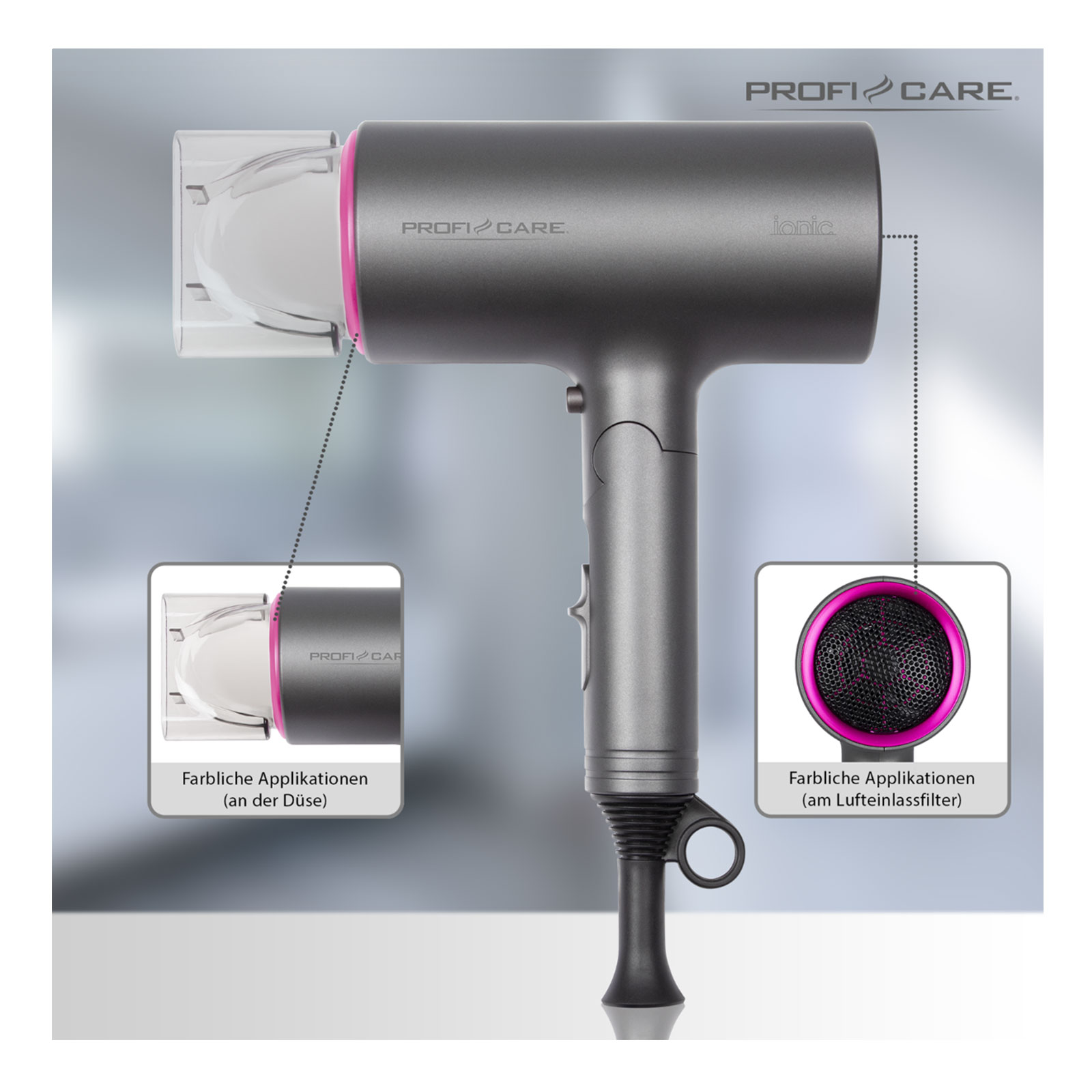 Proficare PC-HT 3073 Haartrockner pink