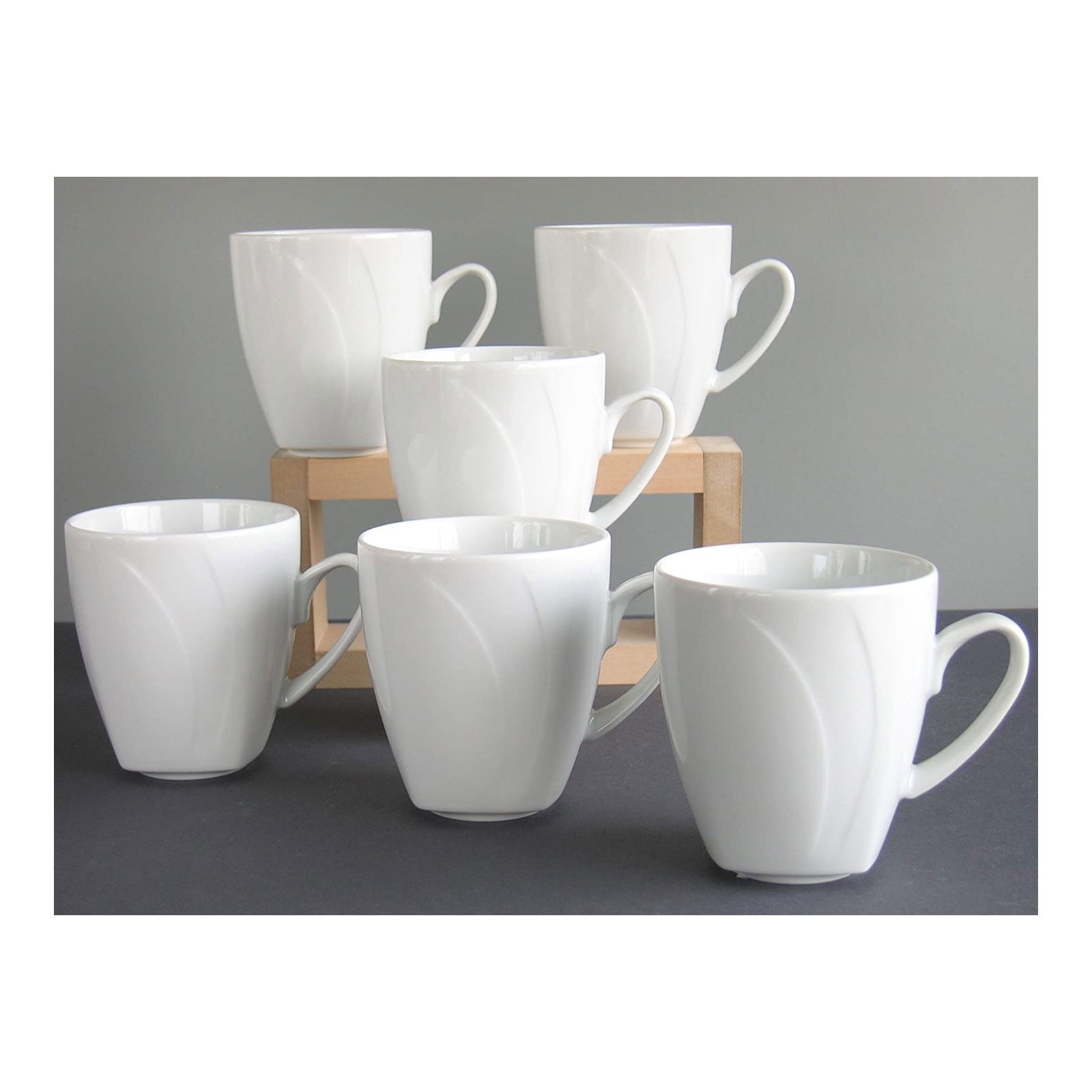"CreaTable, 13165, Serie Celebration weiss,  Kaffeebecher 6 tlg"