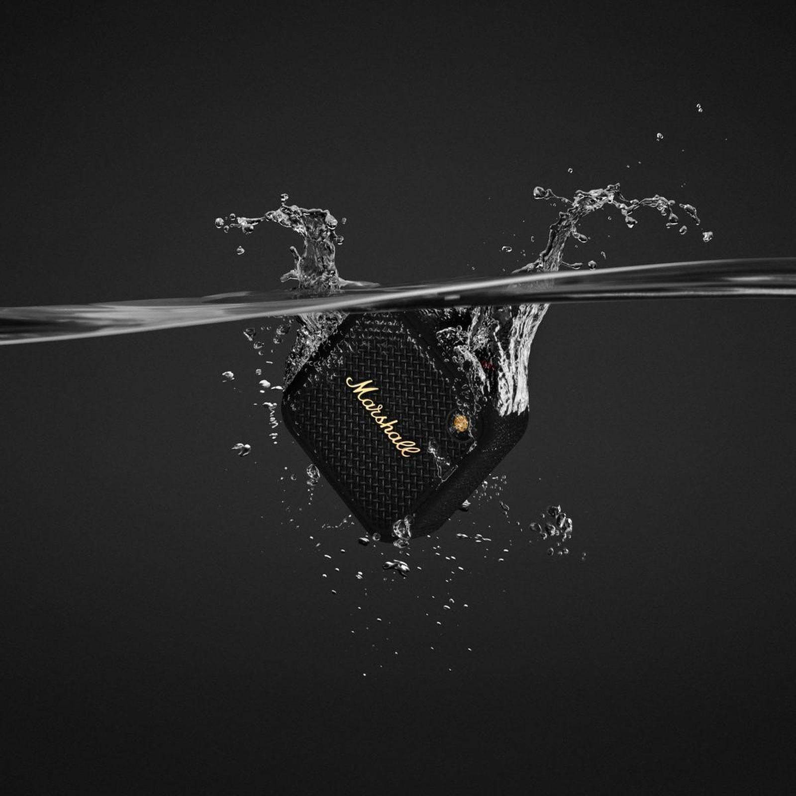 Marshall Emberton II Black & Brass Bluetooth-Lautsprecher