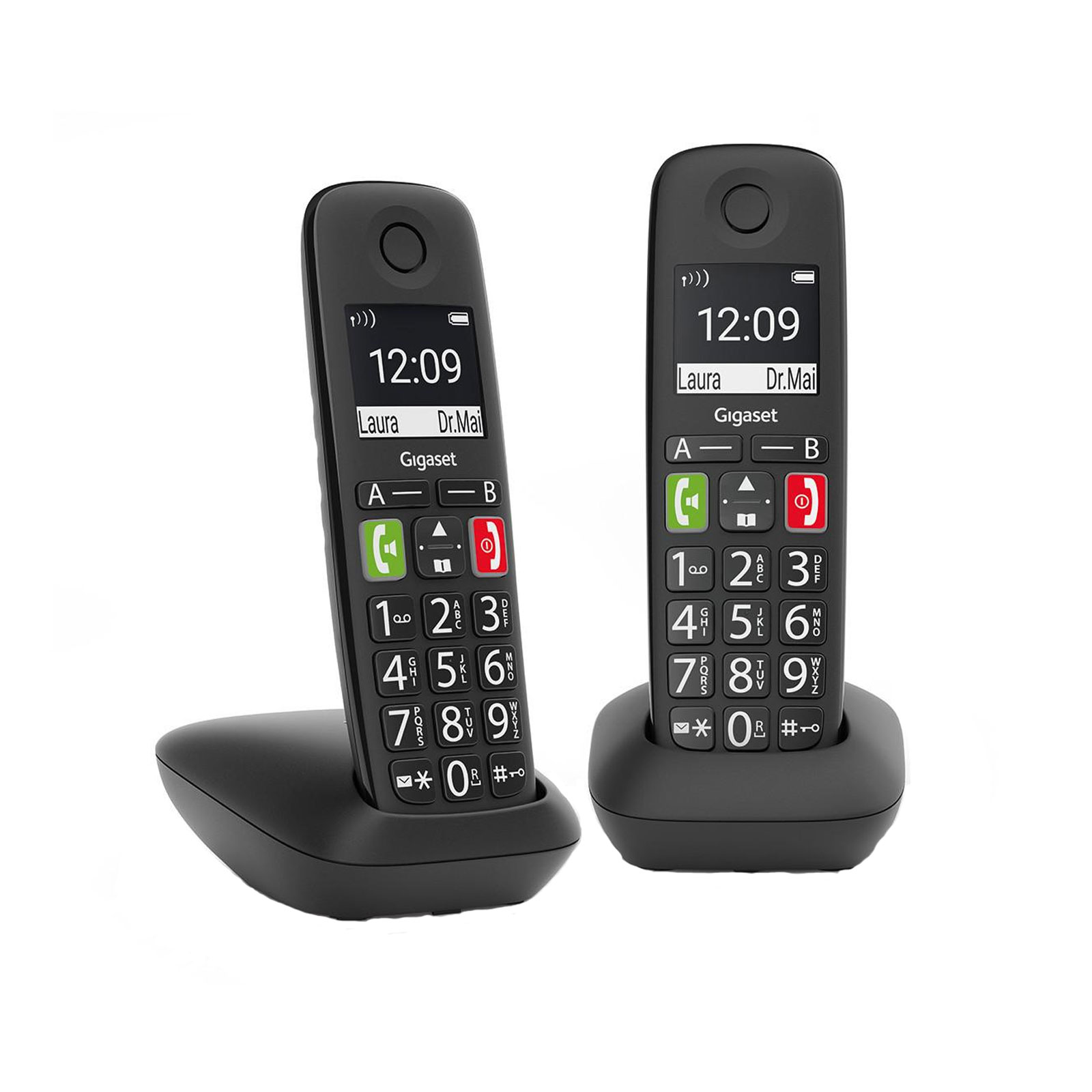 Gigaset E 290A Duo schwarz Gigaset E 290A Duo schwarz