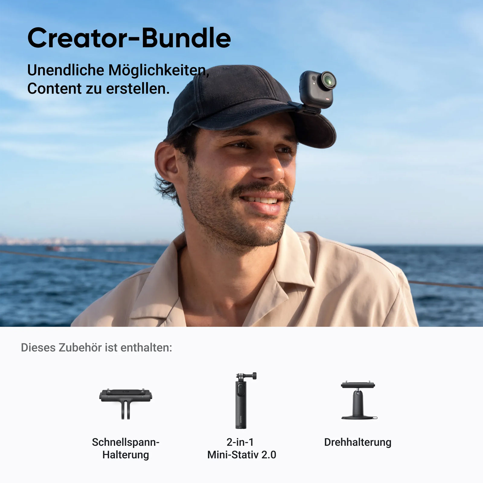 Insta360 GO Ultra Creator Bundle (Midnight black) Action Kamera