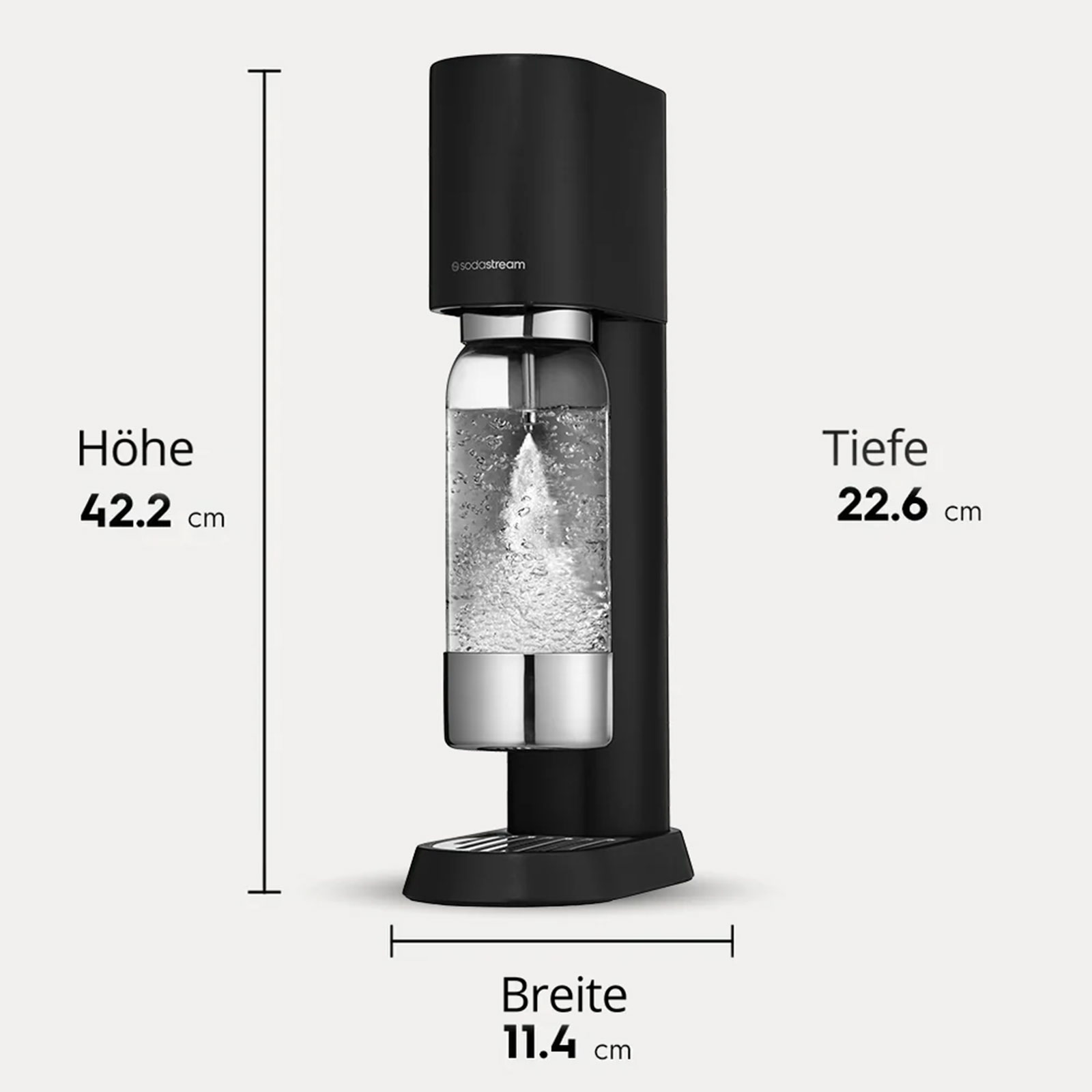 Sodastream Enso Standard Pack Trinkwassersprudler schwarz matt