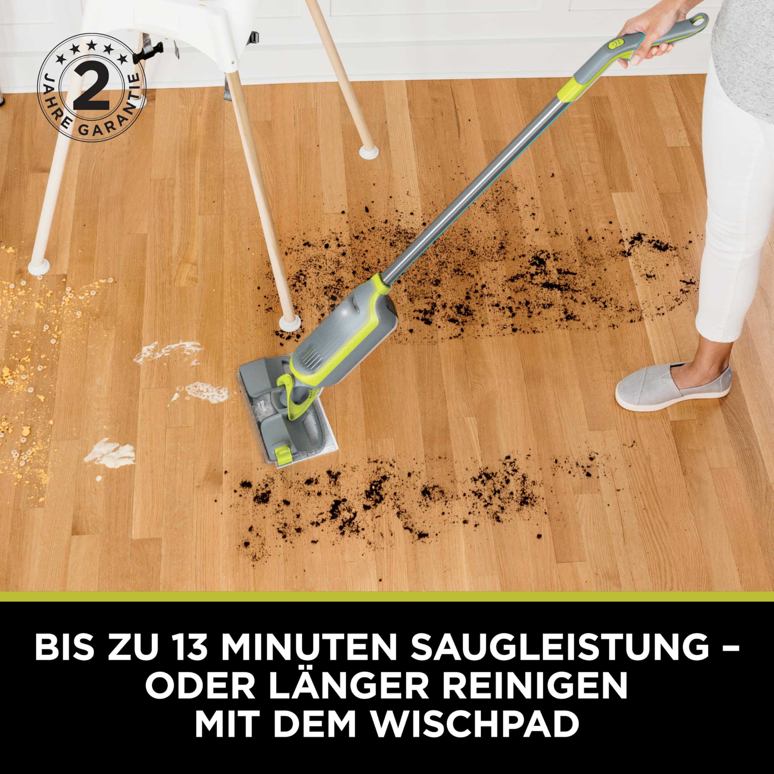 Shark VacMop Akku-Staubsauger und Wischer mit Sprühfunktion für Hartböden