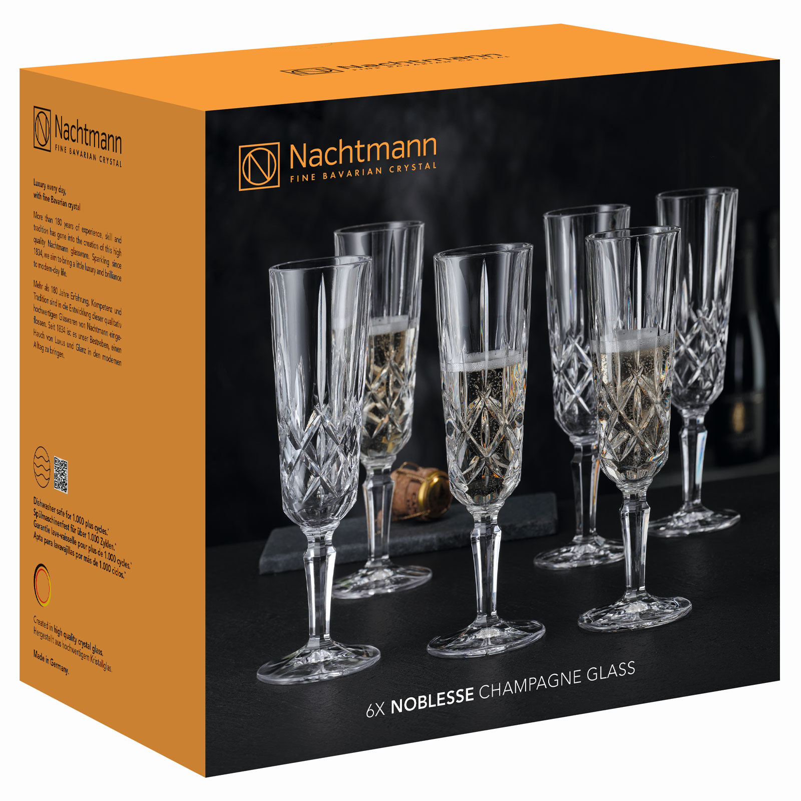 Nachtmann Noblesse 104896 617/9 Champagnerglas Set 6-tlg.