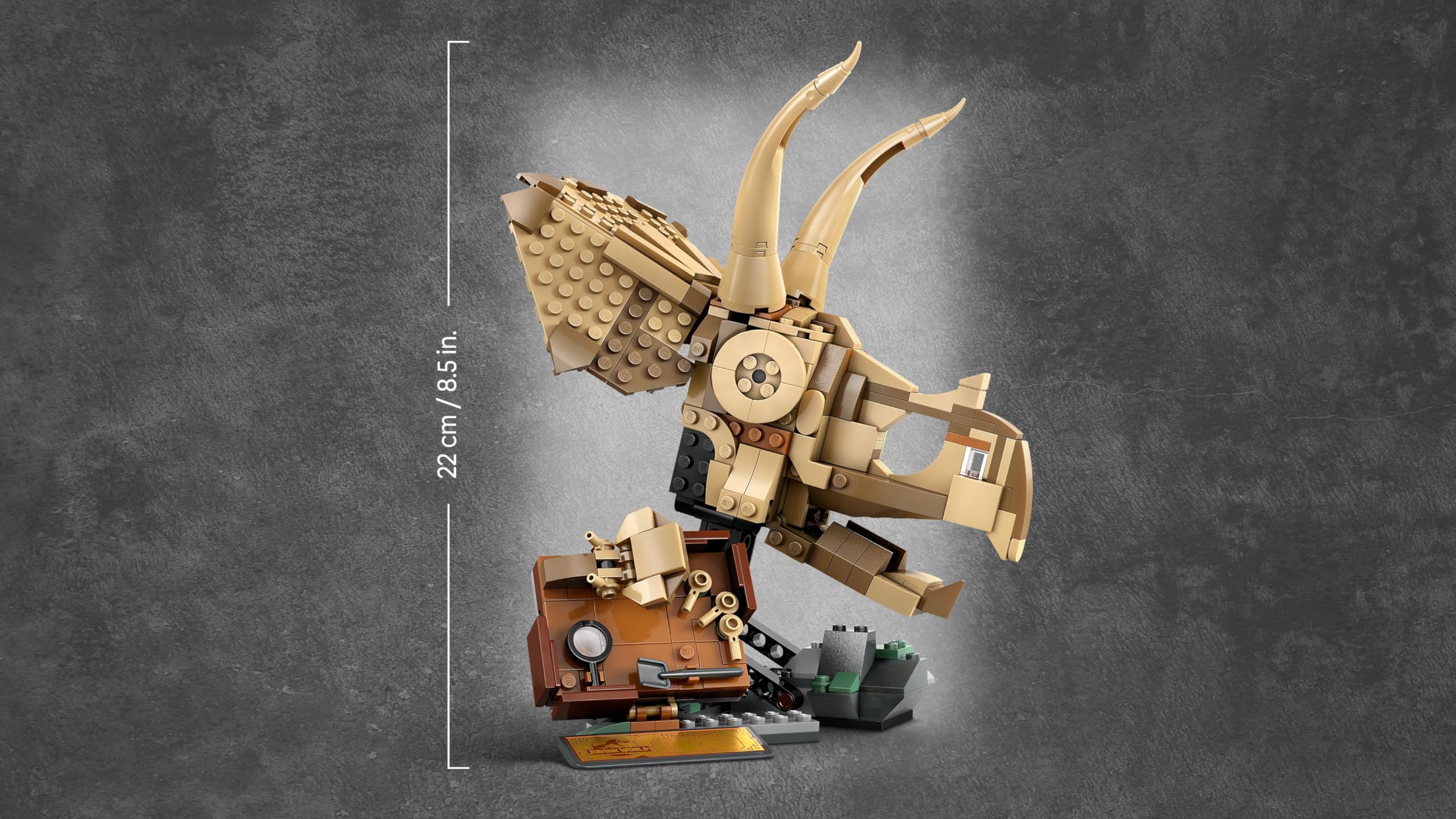 LEGO Jurassic World Dinosaurier-Fossilien: Triceratops-Schädel Modell 76969