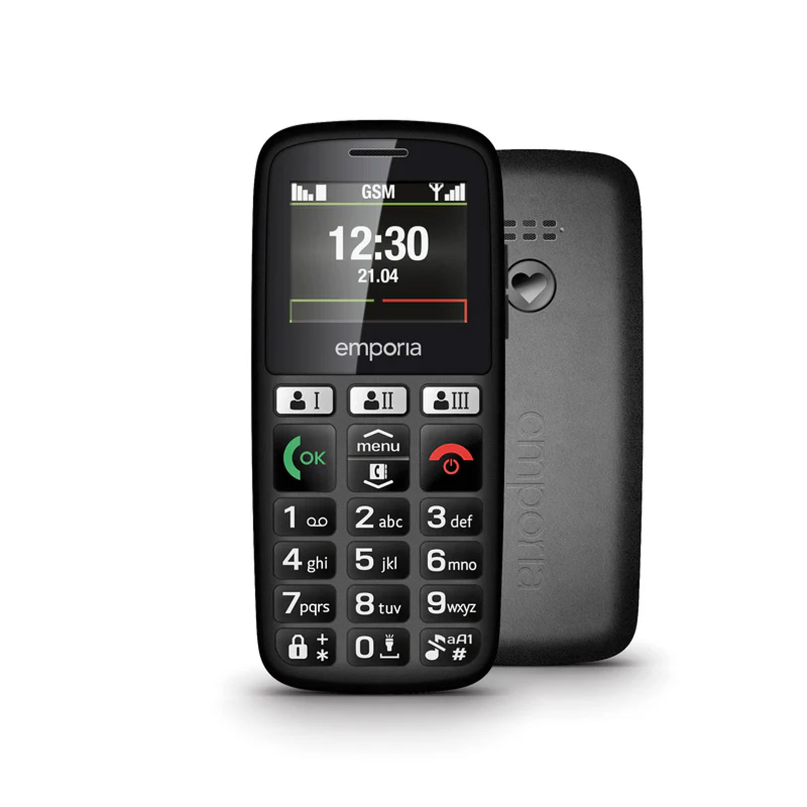 Emporia HAPPY 2G, Schwarz - Modell 2025 Handy