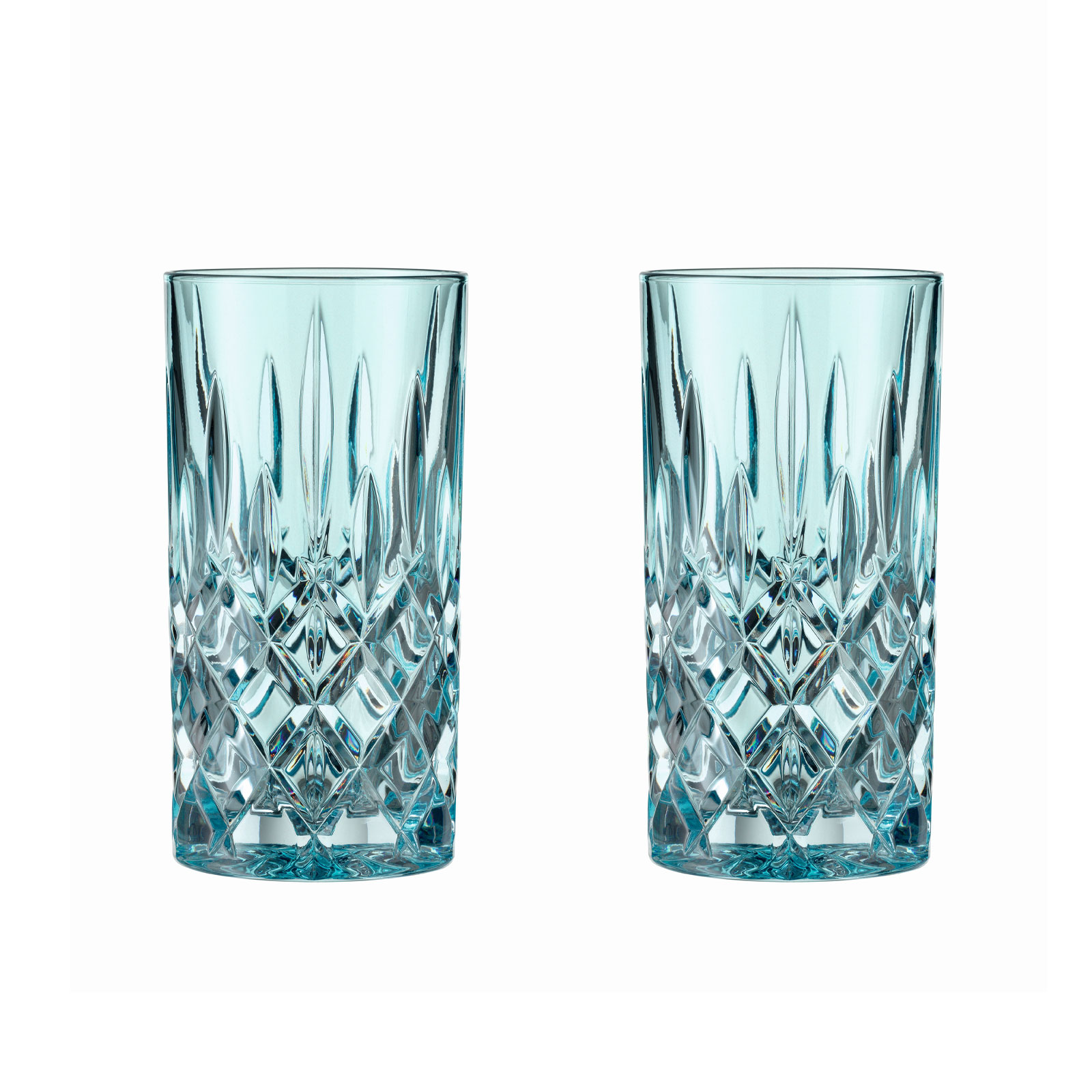 Nachtmann 2-teiliges Longdrinkgläser-Set Cocktailgläser 395 ml Aqua, Noblesse, 105710