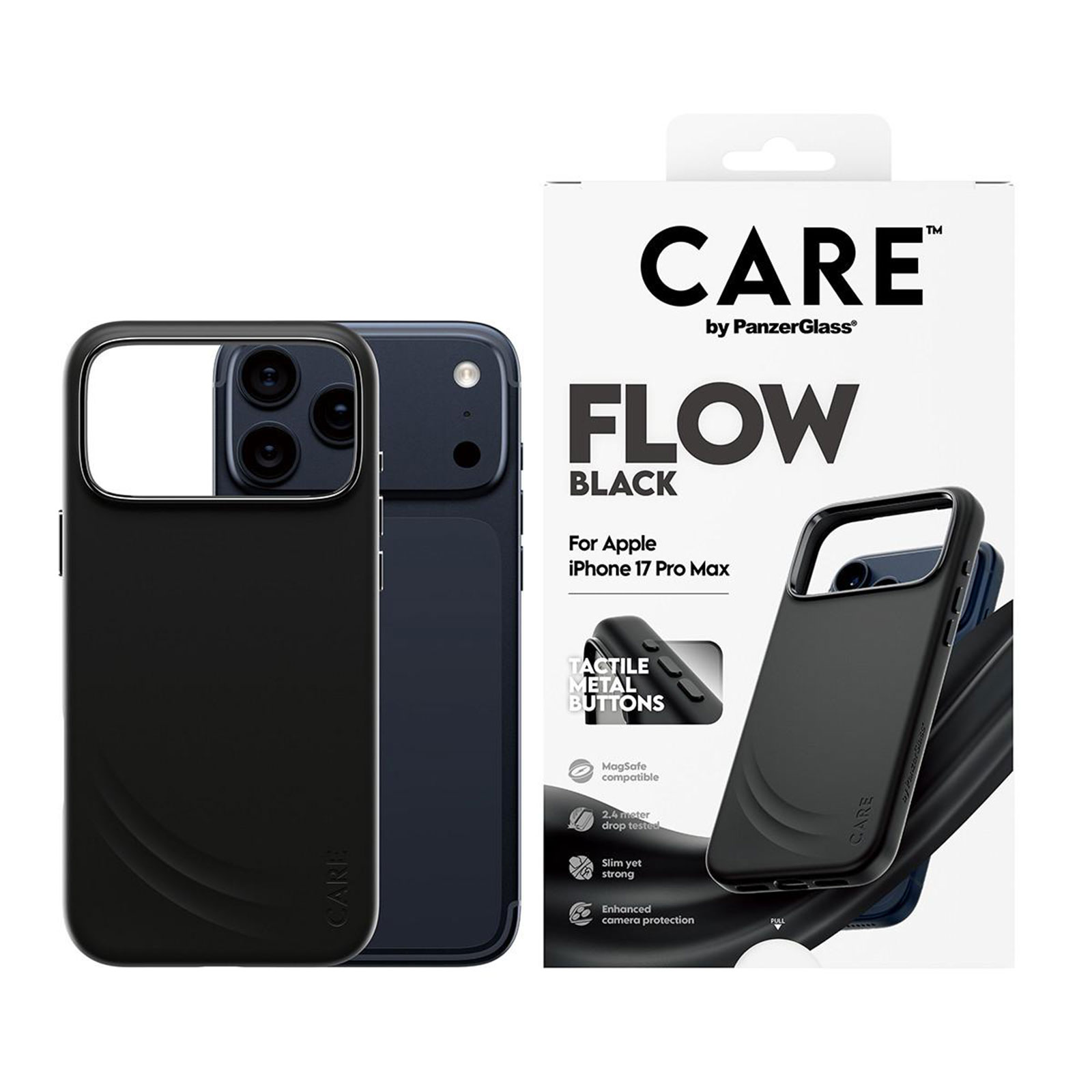 PanzerGlass CARE by PanzerGlass® Feature FLOW Case Schwarz