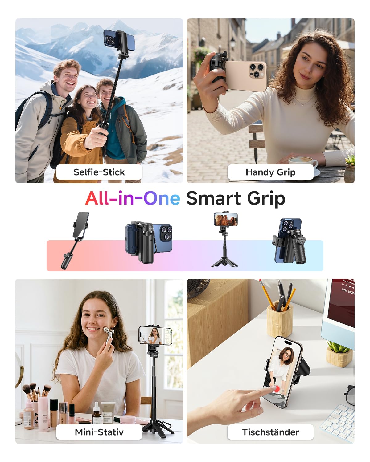 Rollei Easy Creator SmartGrip Handy Stativ 3-in-1
